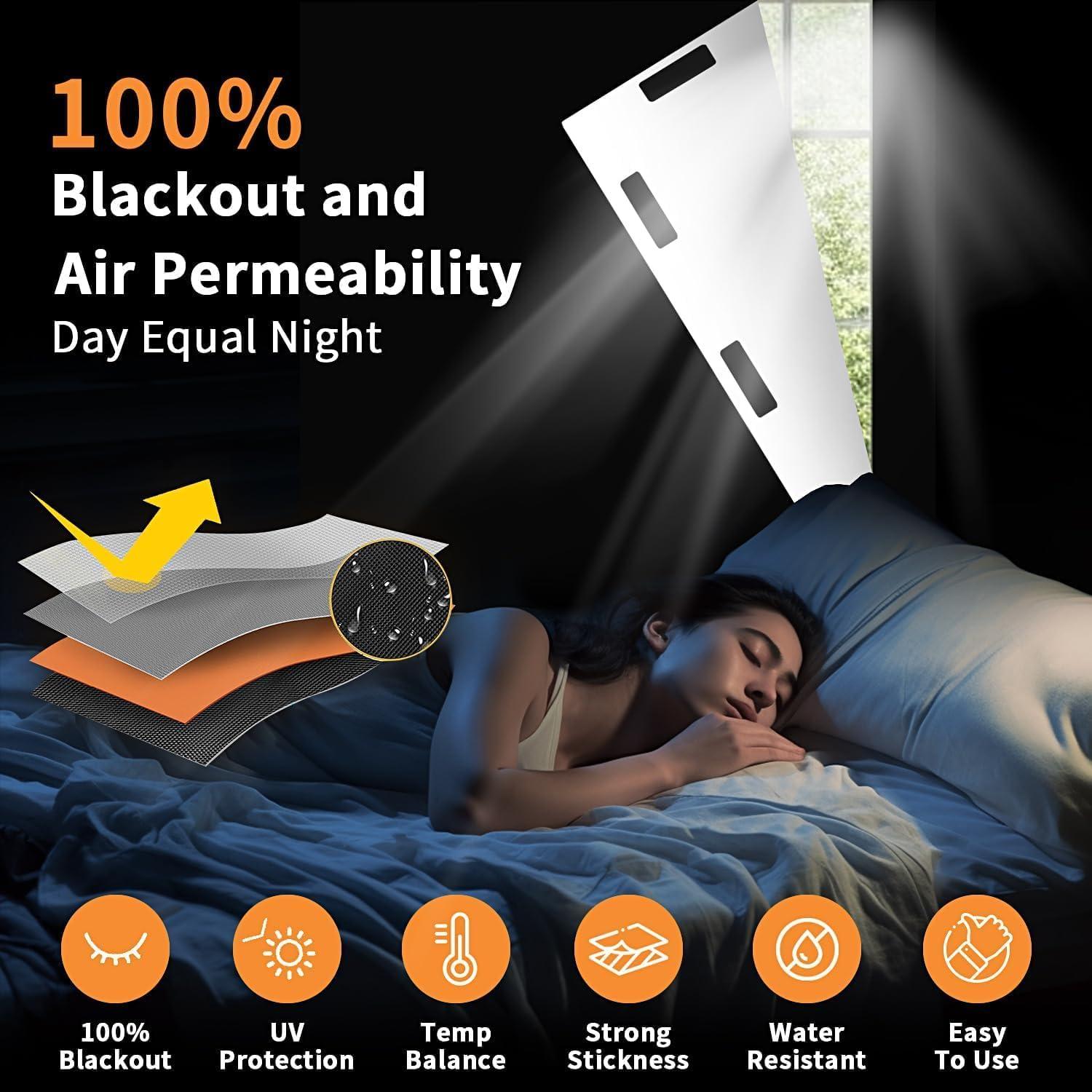 Cortinas Blackout Portátiles Machine-Ya 200x145 cm Sin Taladro