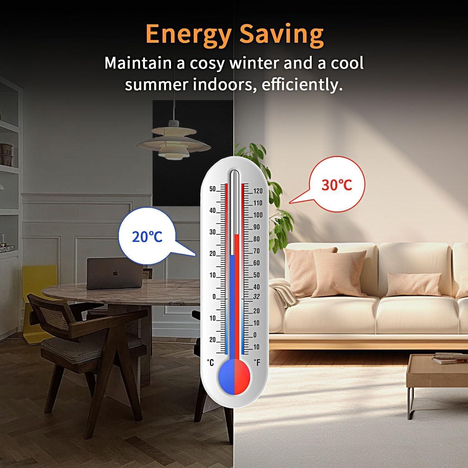 Cortinas Blackout Portátiles Machine-Ya 200x145 cm Sin Taladro