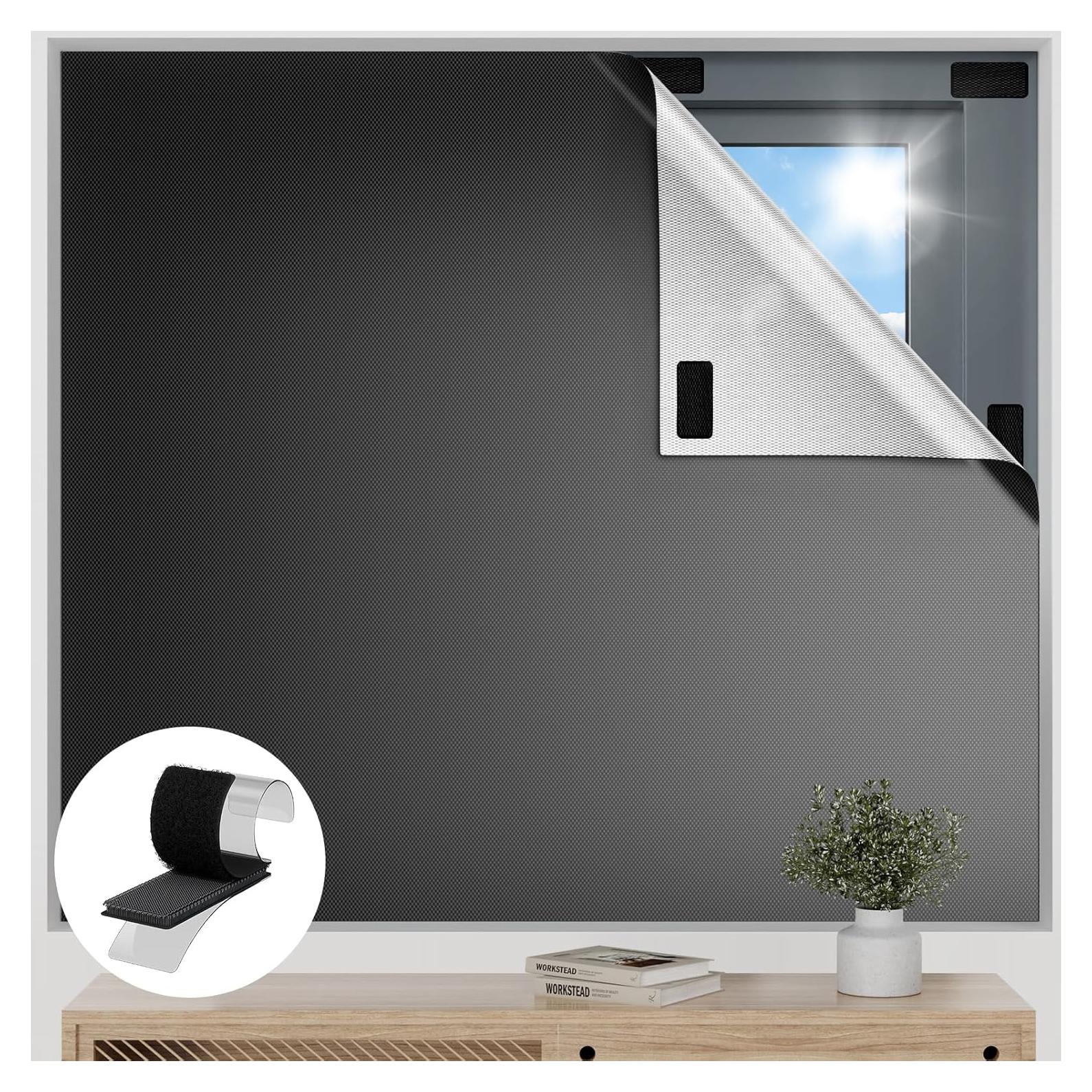 Cortinas Blackout Esteh 91.44x144.78cm Negros 100% Oscuridad