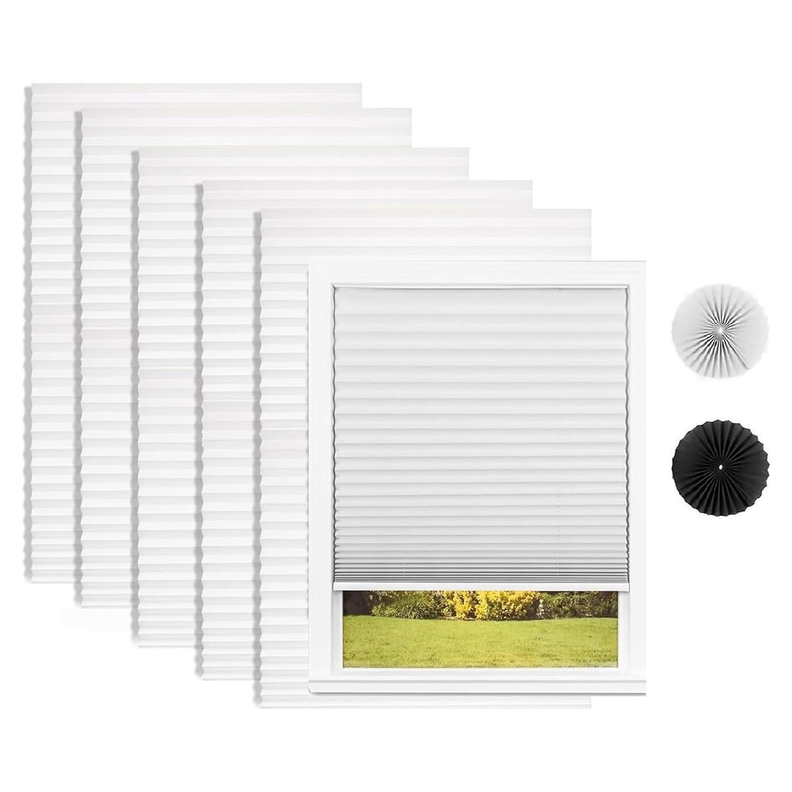 Cortinas Plisadas Blackout Changshade 6-Pack 91x183cm Blanco