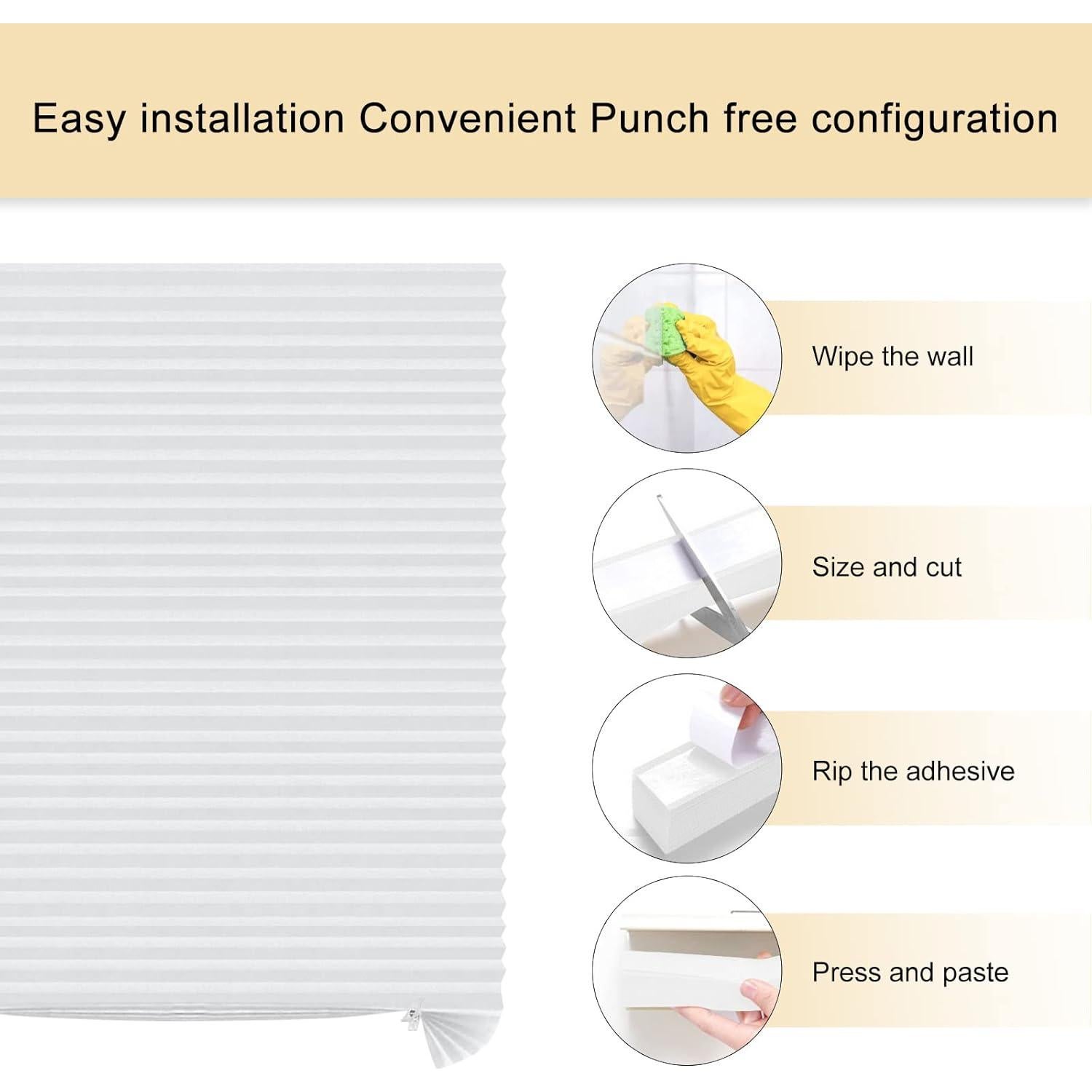 Persianas Adhesivas ChYoung 60x150cm Impermeables Opacas
