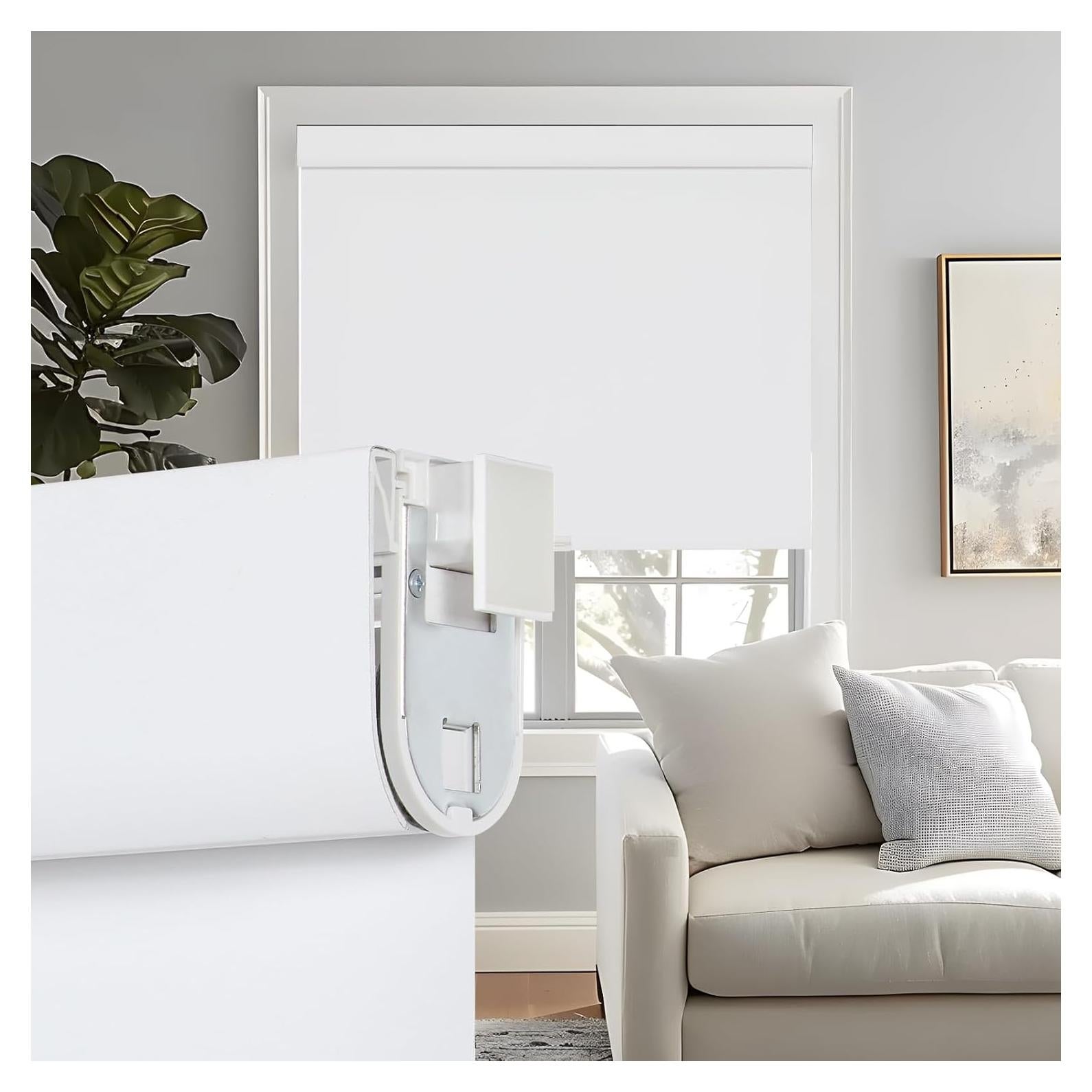 Cortina Roller Opaca Persilux 50.8x182.9cm Blanca Sin Taladro