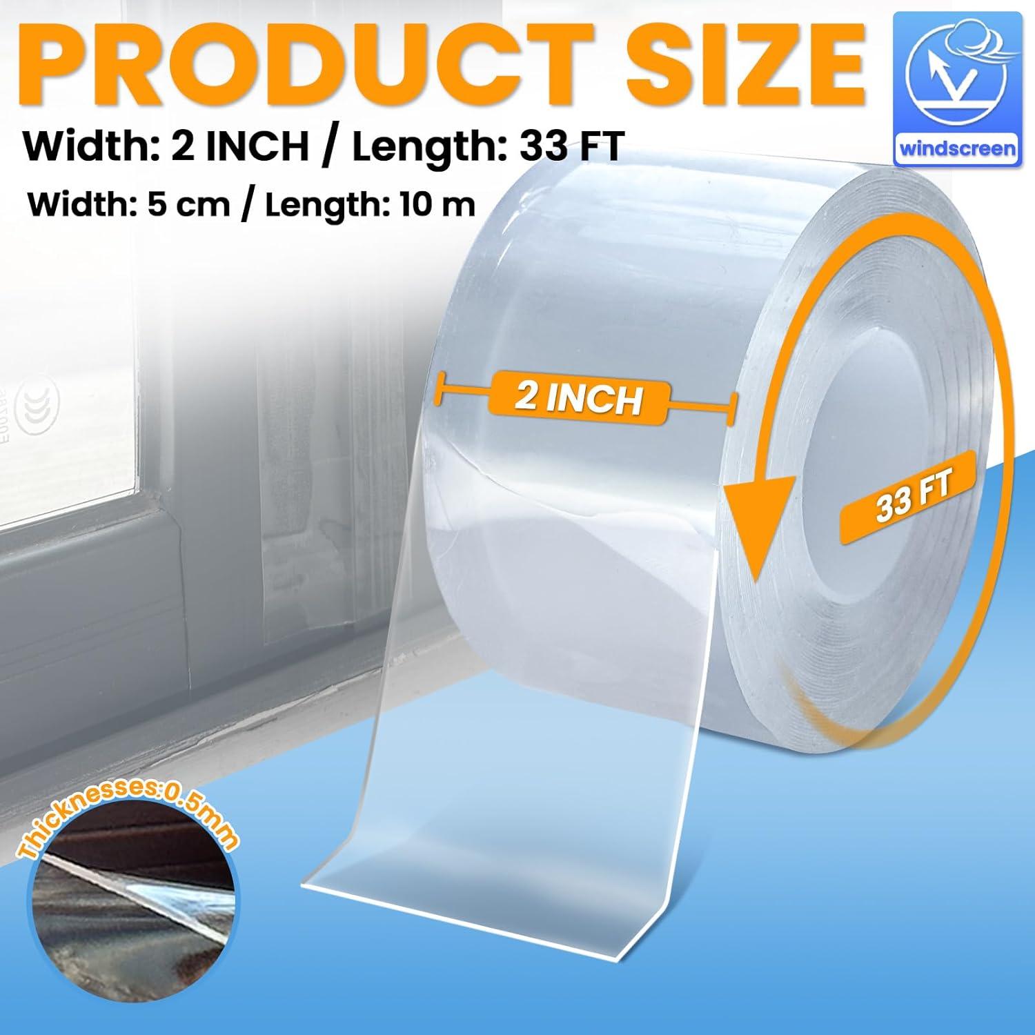 Cinta de Sellado para Ventanas Tikfoam 5 cm x 10 m Transparente