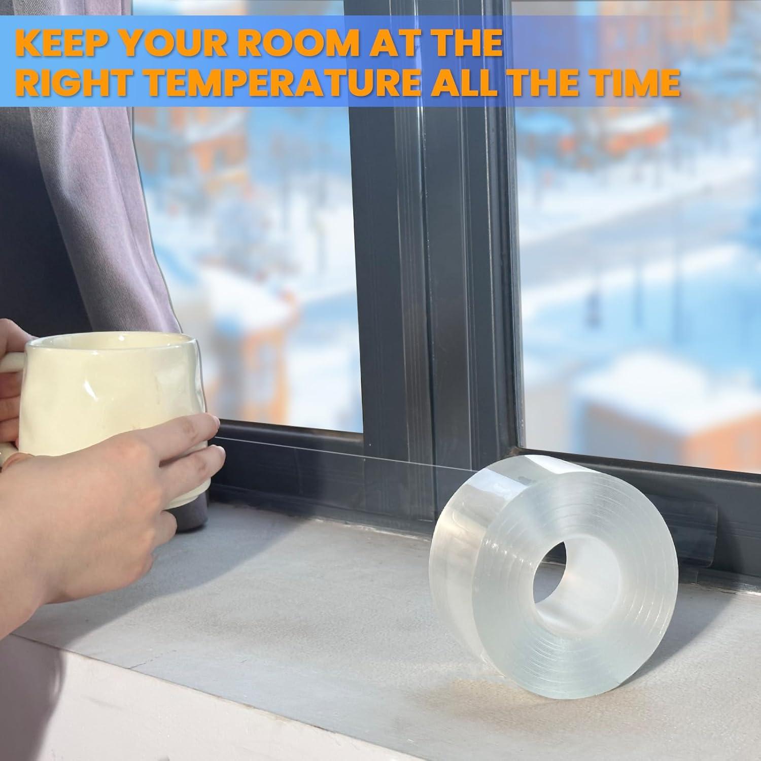 Cinta de Sellado para Ventanas Tikfoam 5 cm x 10 m Transparente