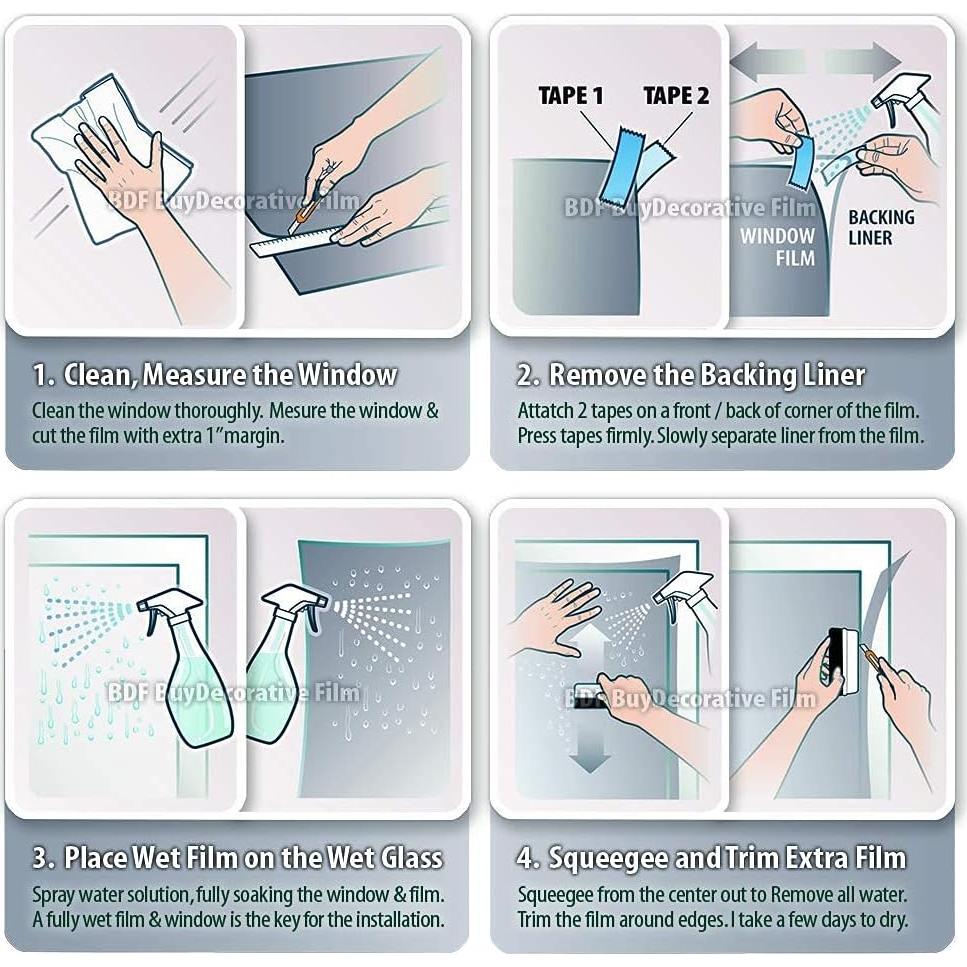 Película de Ventana Buydecorativefilm NSN70 61x427cm Alta Transparencia