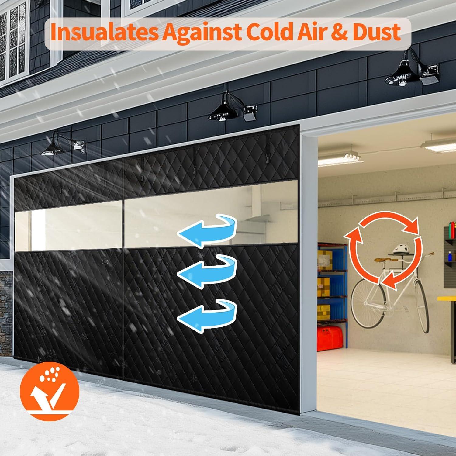 Cortina Térmica Aislante Homealexa para Puerta de Garaje 4.88m x 2.13m