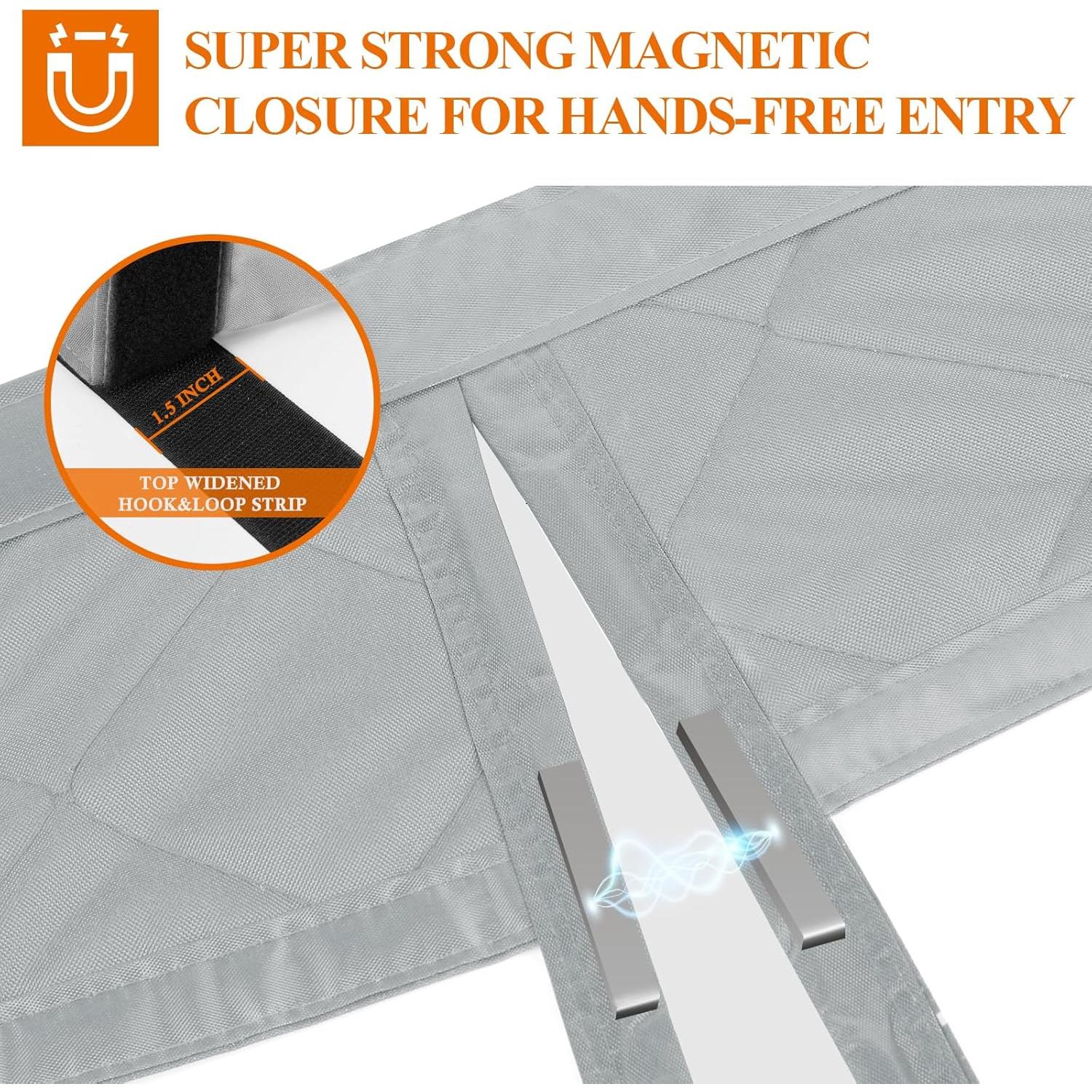 Cortina de Puerta Aislante Térmica MAGZO 91.44x203.2cm Gris