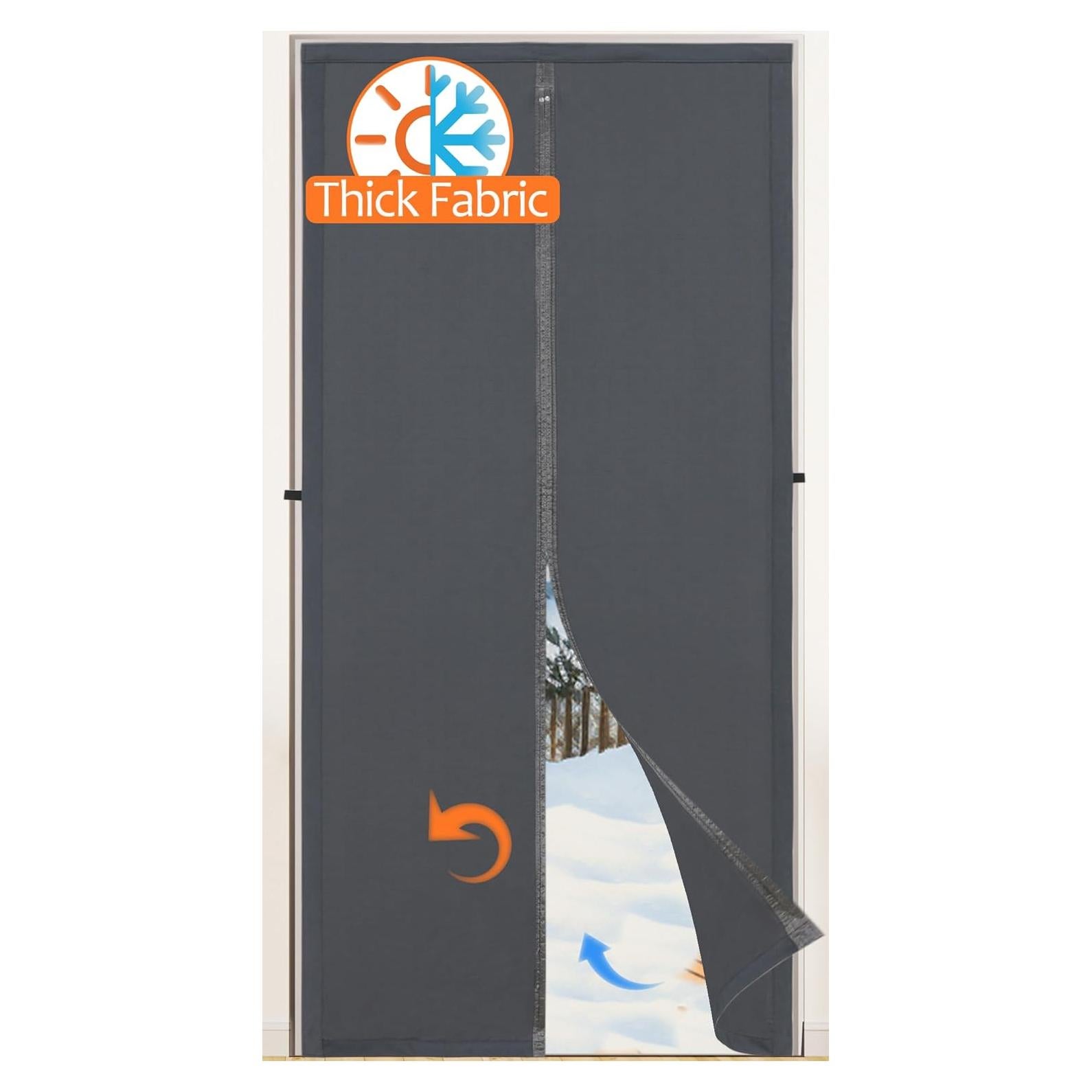 Cortina de Puerta Magnética Aislante Okayavo 91x203 cm