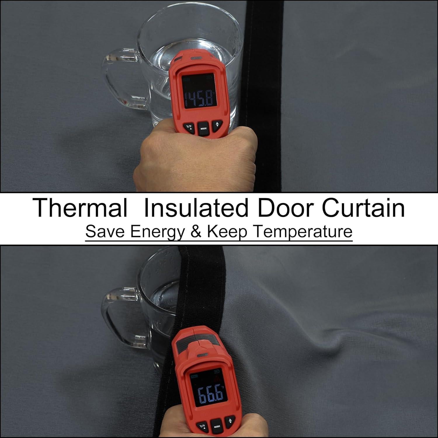 Cortina de Puerta Magnética Aislante Okayavo 91x203 cm