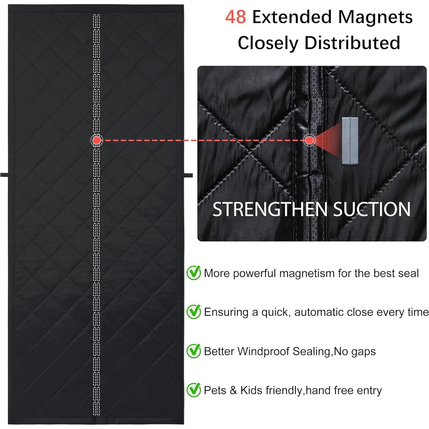 Cortina de Puerta Aislante Magnética Odocovo 96.5x208.3cm
