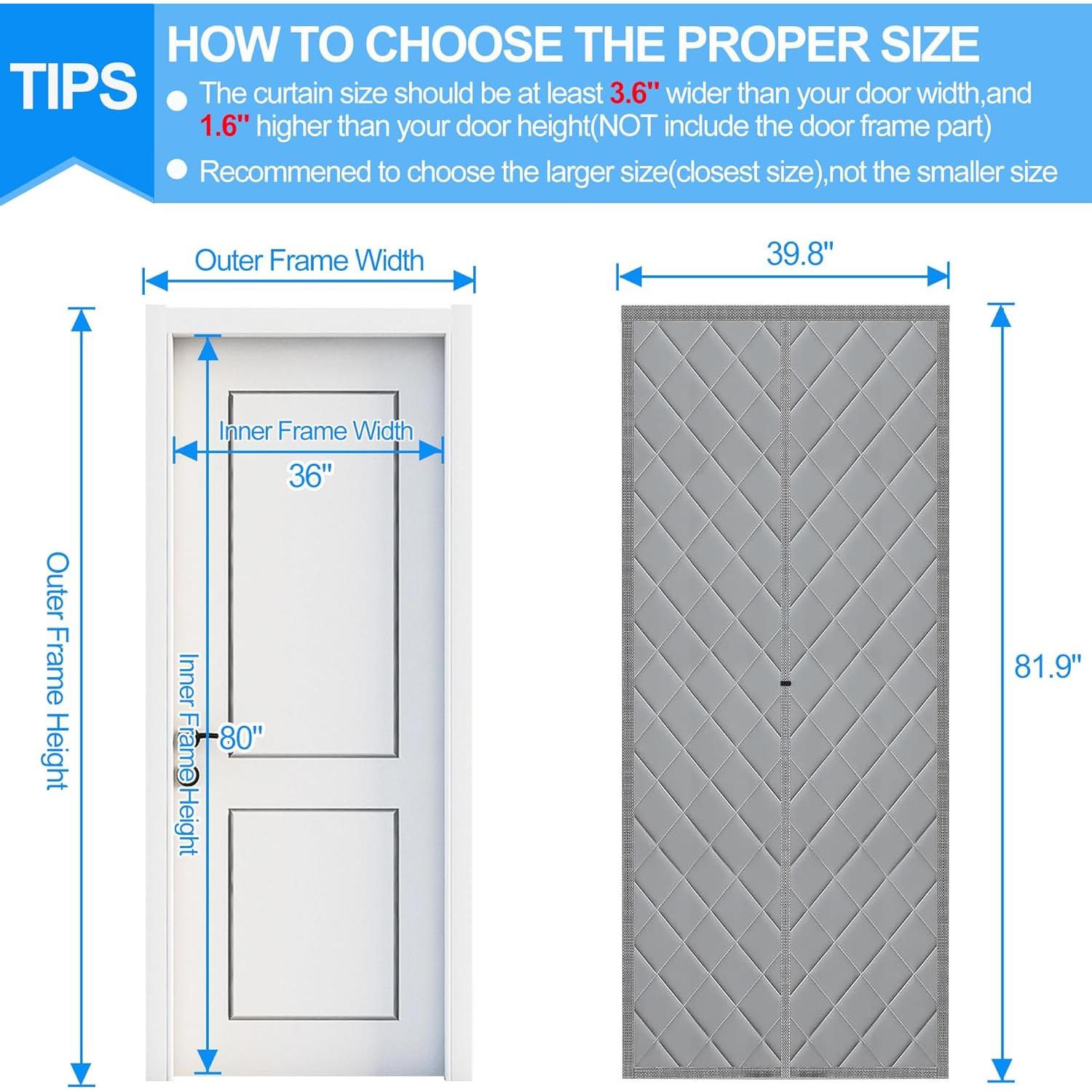 Cortina Térmica Aislante Magnética RELIANCER 91.4x203.2cm