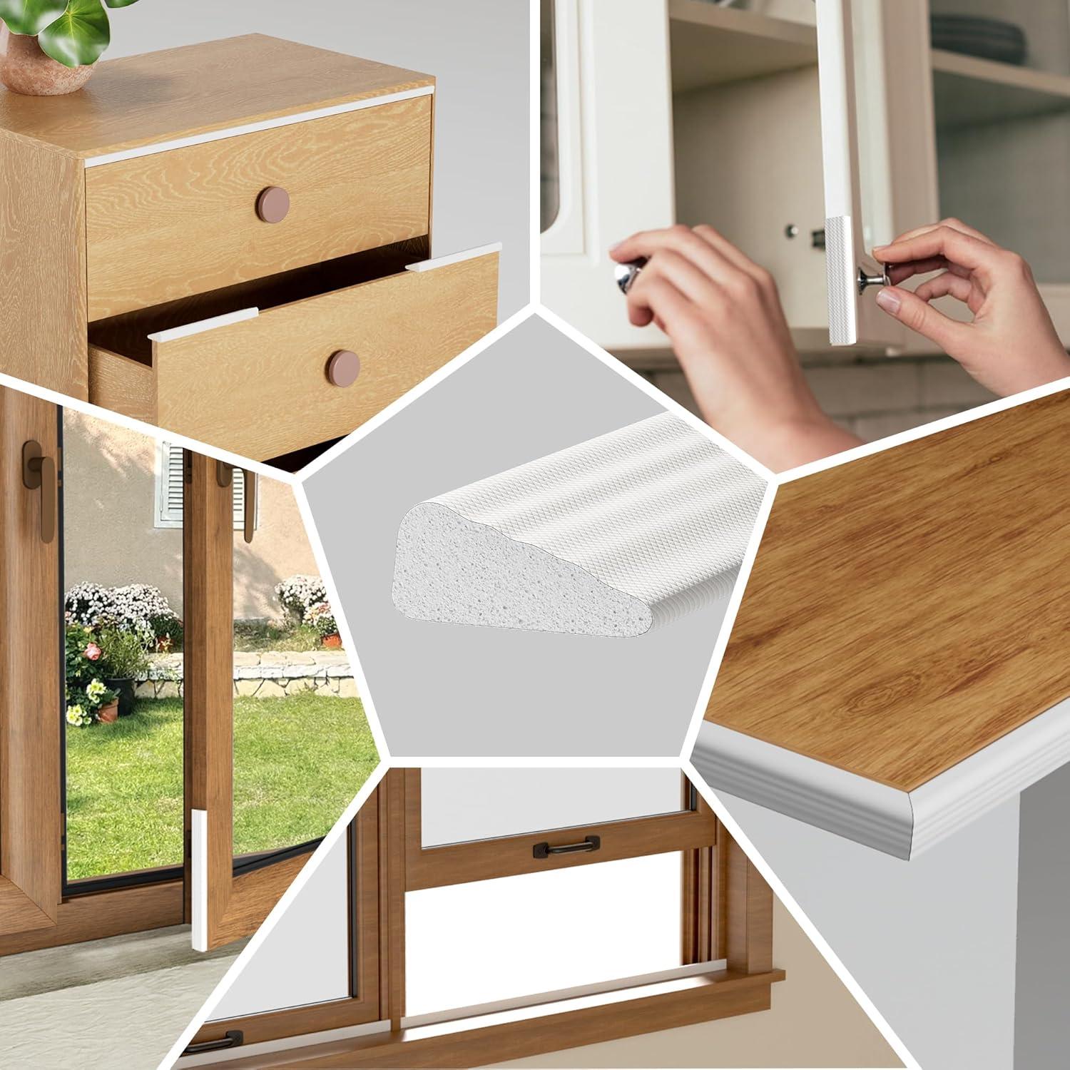 Burlete de Ventana GCJUYA 196 cm Blanco Aislamiento Eficaz