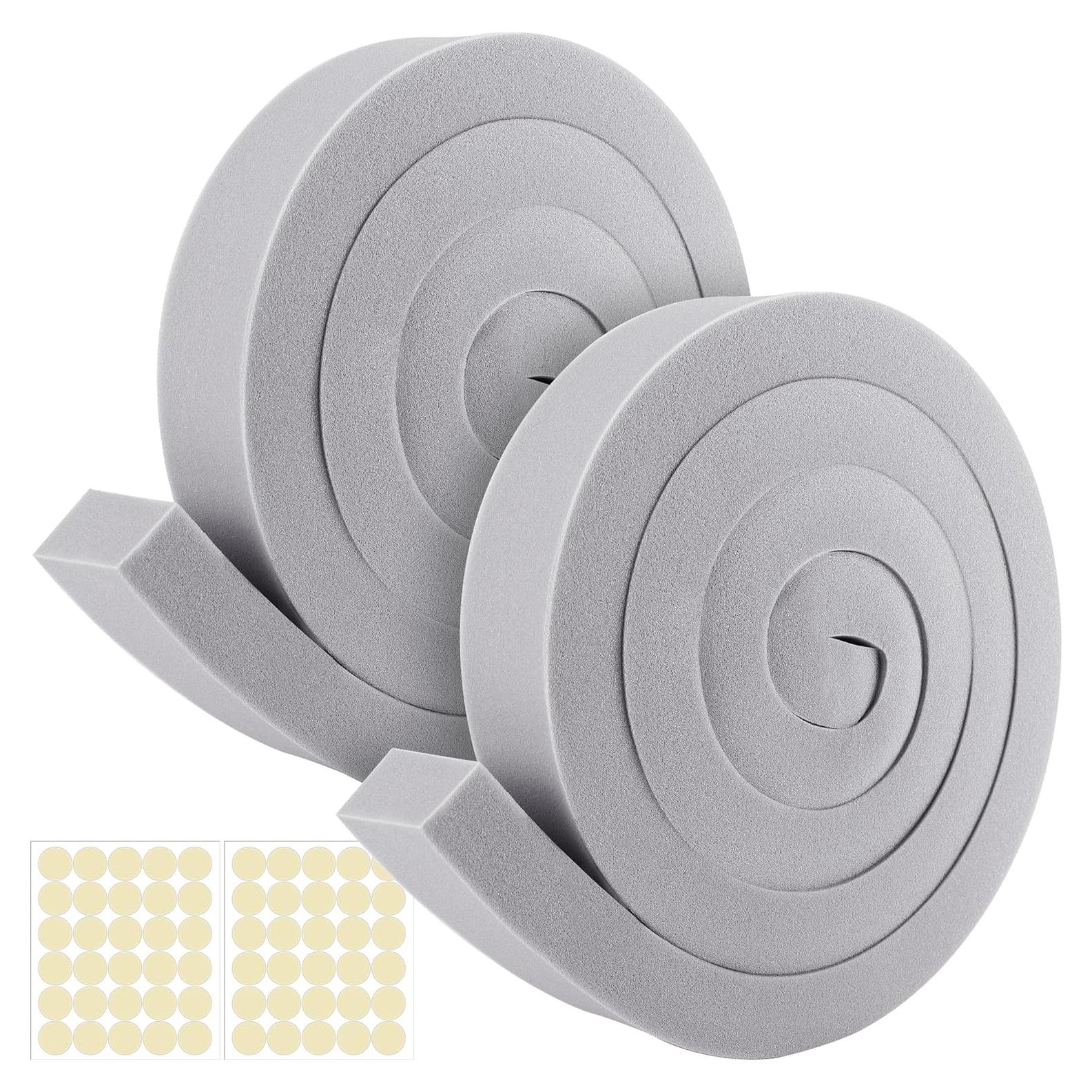 Cinta de Sellado de Espuma para Aire Acondicionado moonoom 2 Pcs 2.54cm x 3.96m