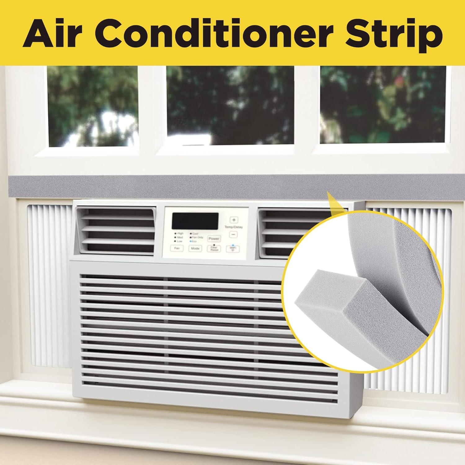 Cinta de Sellado de Espuma para Aire Acondicionado moonoom 2 Pcs 2.54cm x 3.96m