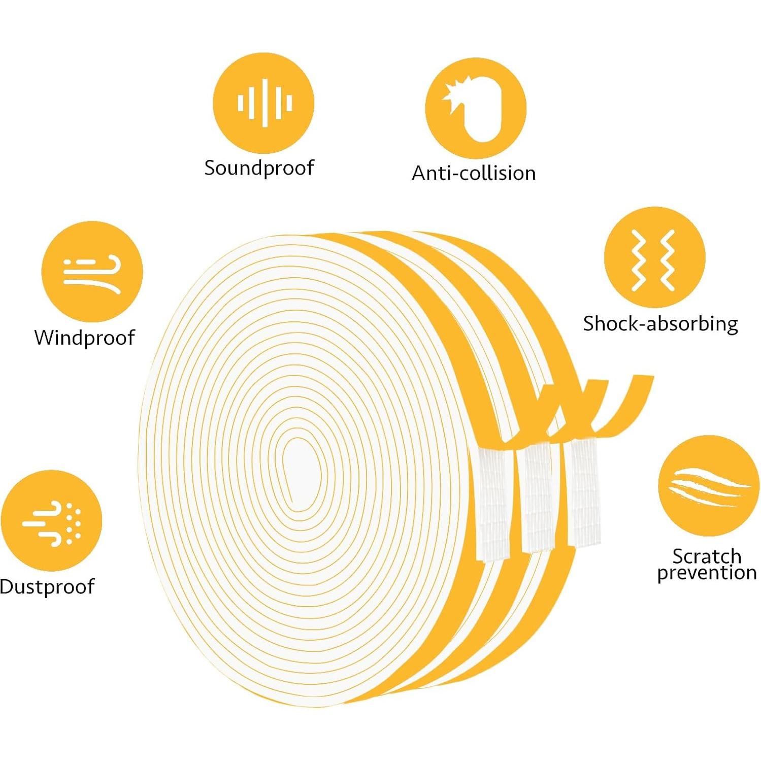 Cinta Aislante Trisiki 15.24m Espuma Blanca 0.95cm x 0.32cm