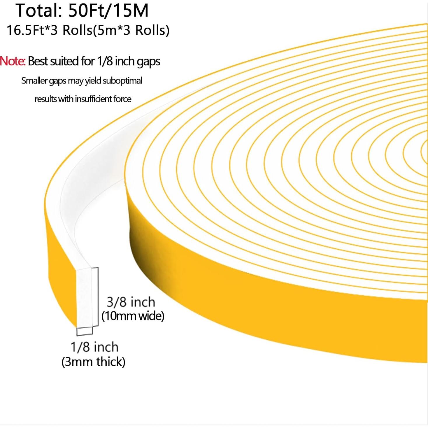 Cinta Aislante Trisiki 15.24m Espuma Blanca 0.95cm x 0.32cm