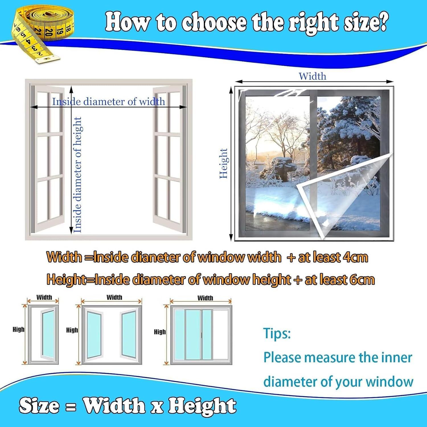 Kit de Aislamiento Térmico para Ventanas ACJSDGL 150x185cm
