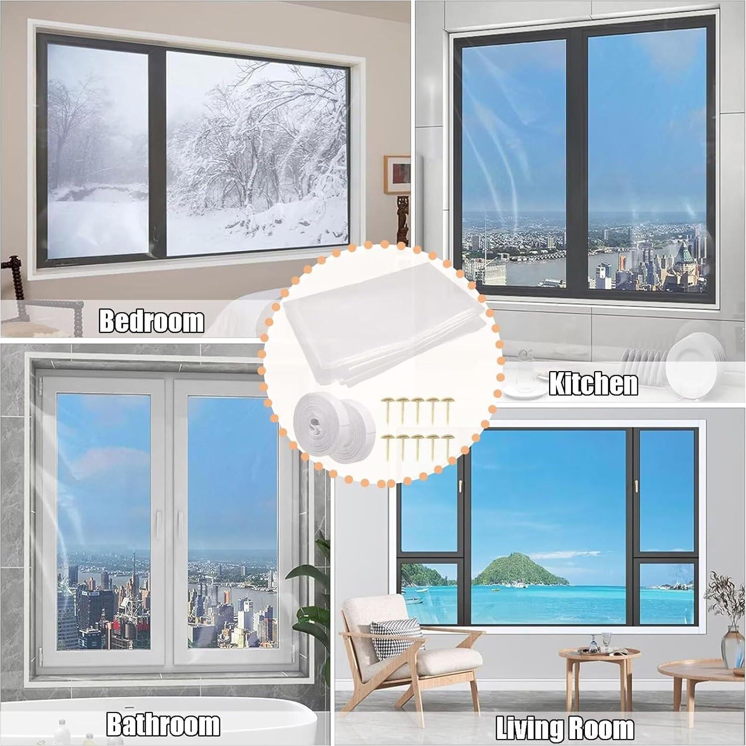 Kit de Aislamiento Térmico para Ventanas ACJSDGL 150x185cm