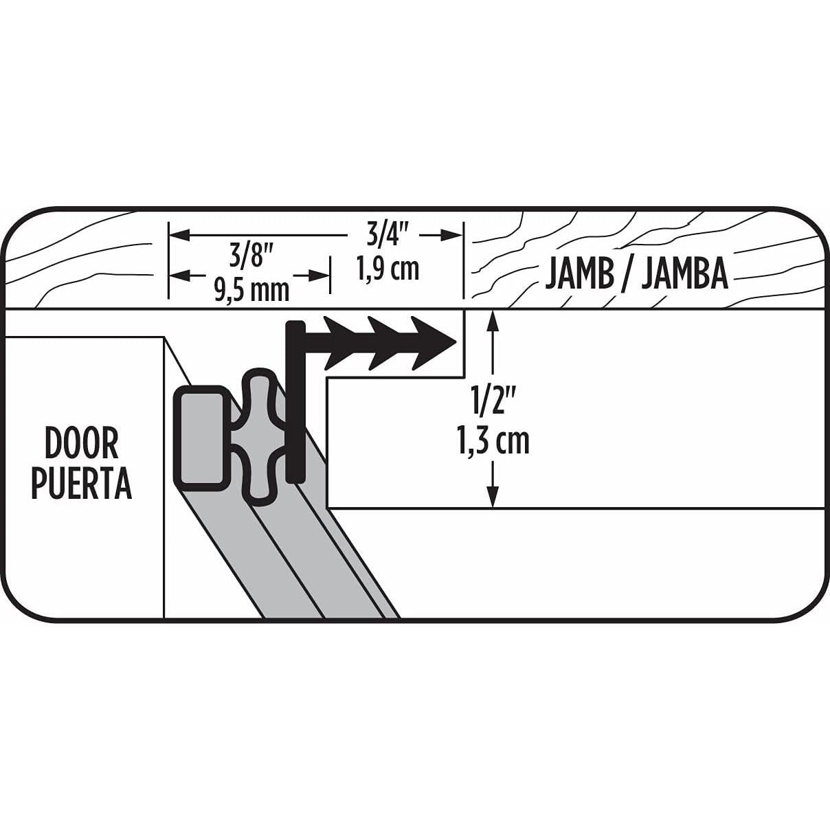 Sello de Puerta Magnético M-D Building Products 47006 Blanco