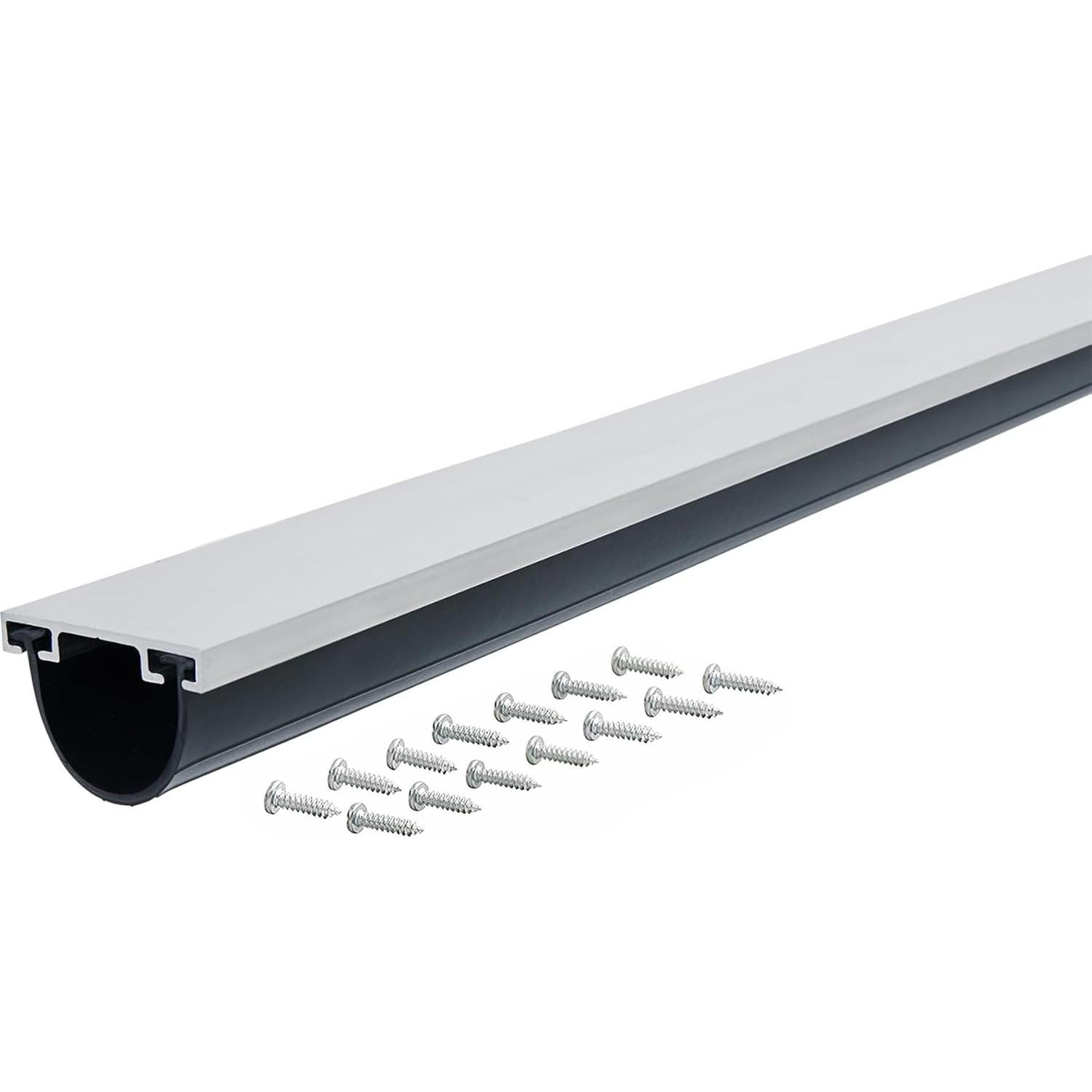 Parte Inferior de Puerta de Garaje M-D 2.74m Aluminio Negro