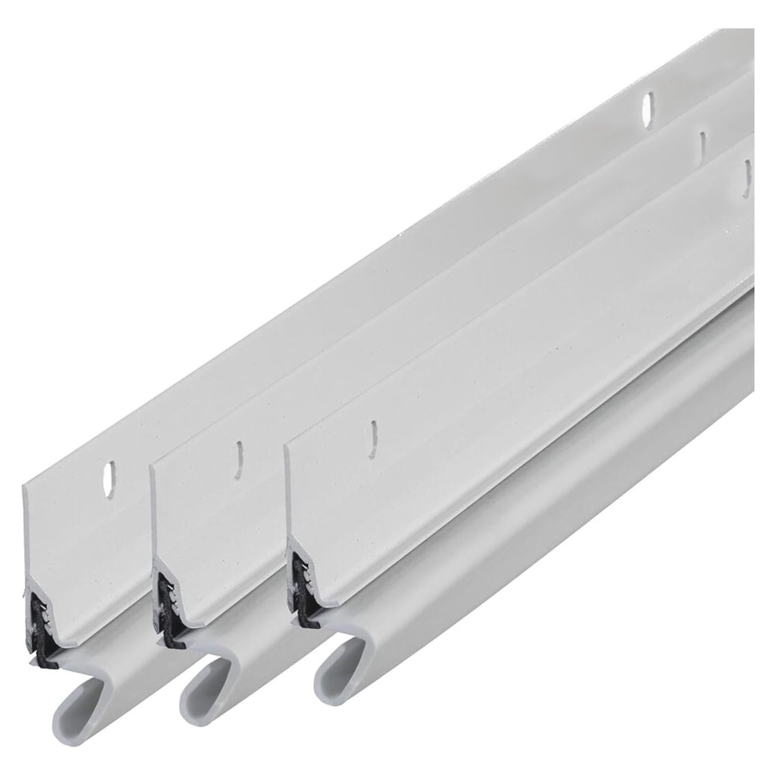 Sello de Puerta de Aluminio M-D 52047 Blanco 3 Piezas