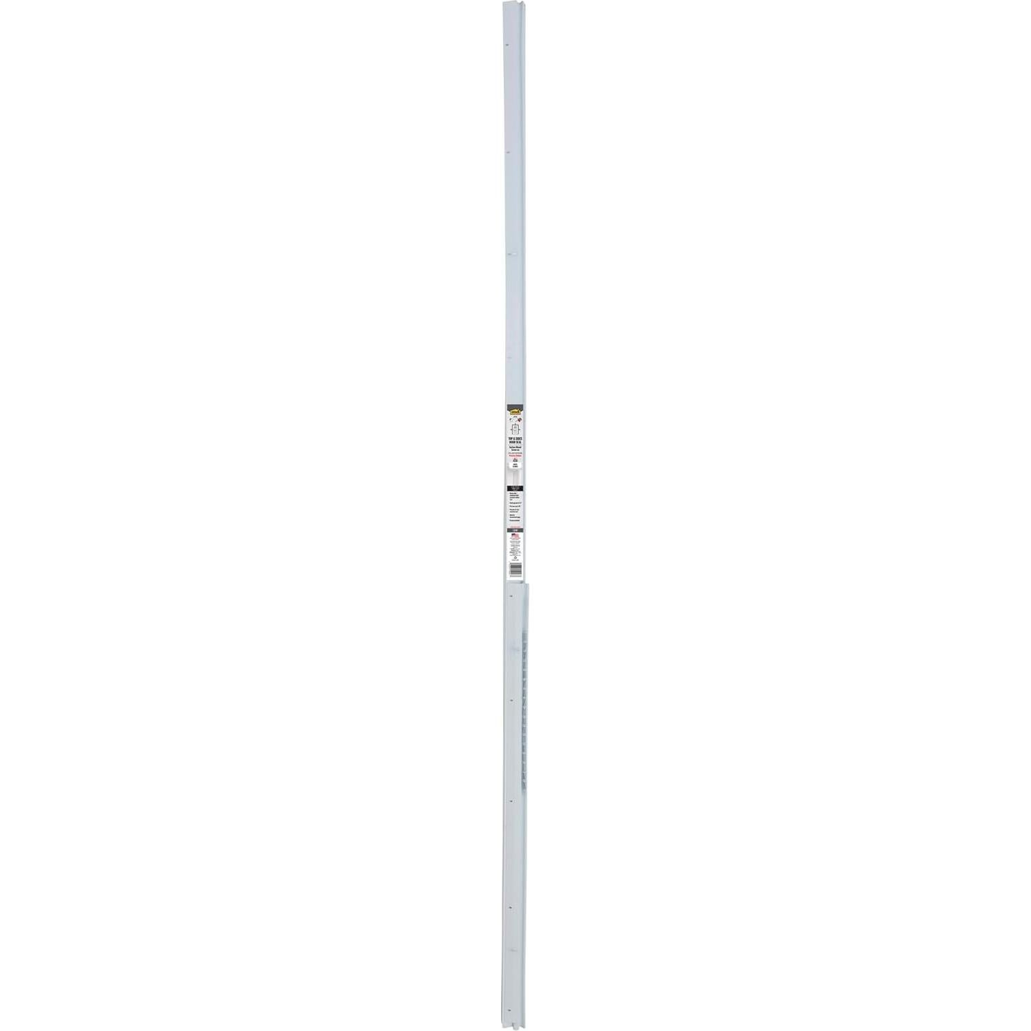 Sello de Puerta de Aluminio M-D 52047 Blanco 3 Piezas