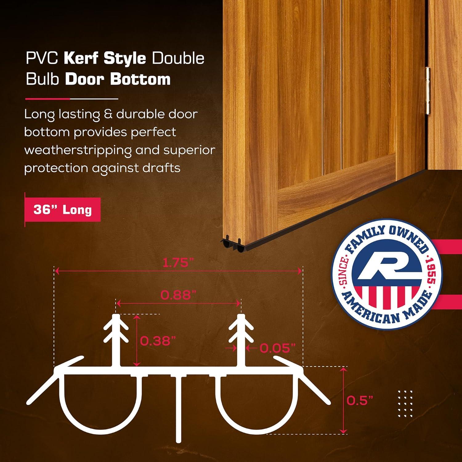 Sello de Burlete Doble de Bulbo Randall 91.44 cm Marrón