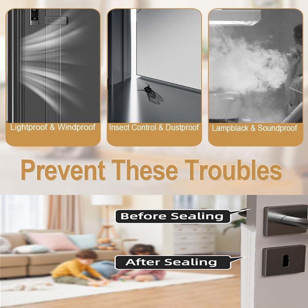 Tira de Sellado de Espuma DUOYHIEL 3m Blanco Aislante