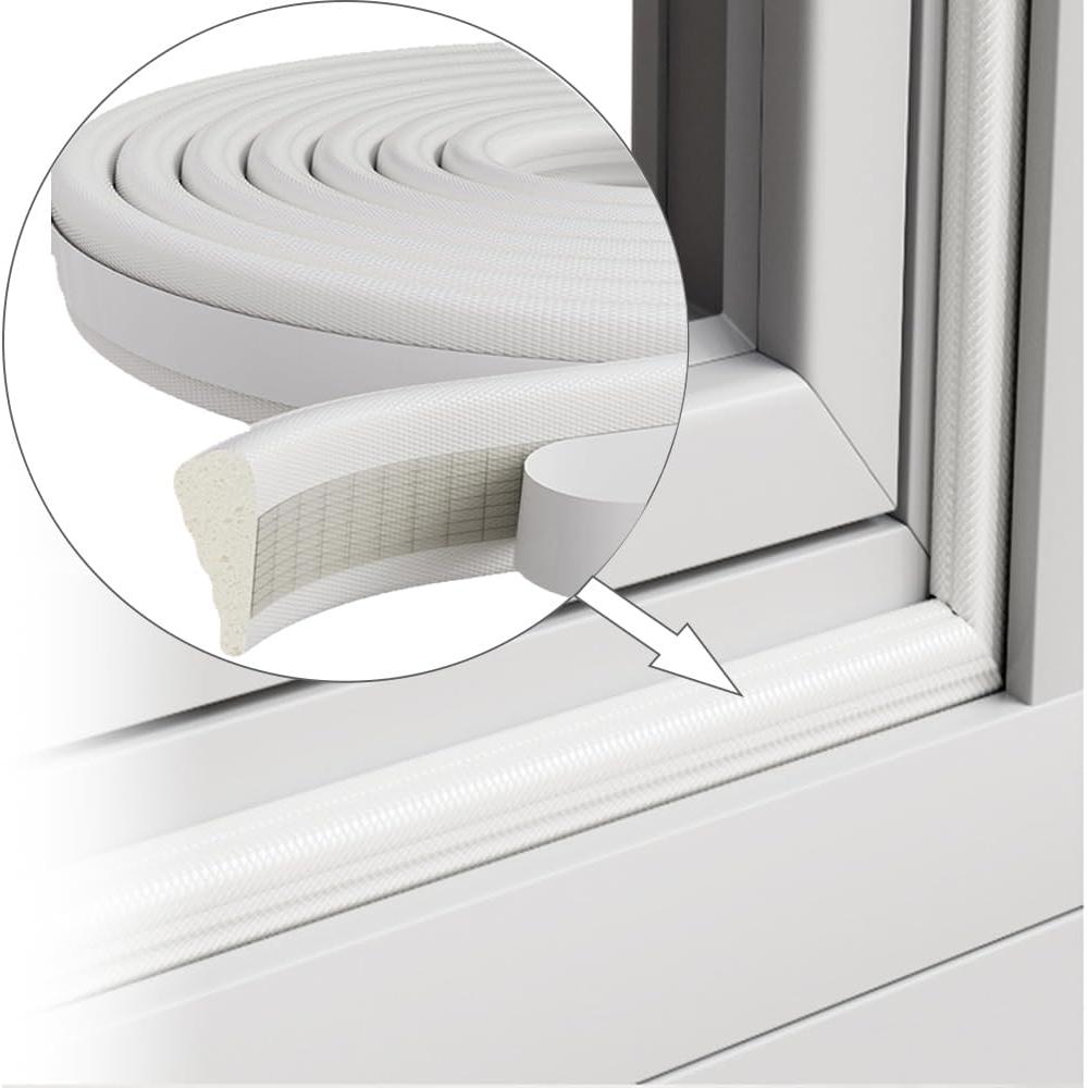 Tira de Sellado de Espuma DUOYHIEL 3m Blanco Aislante
