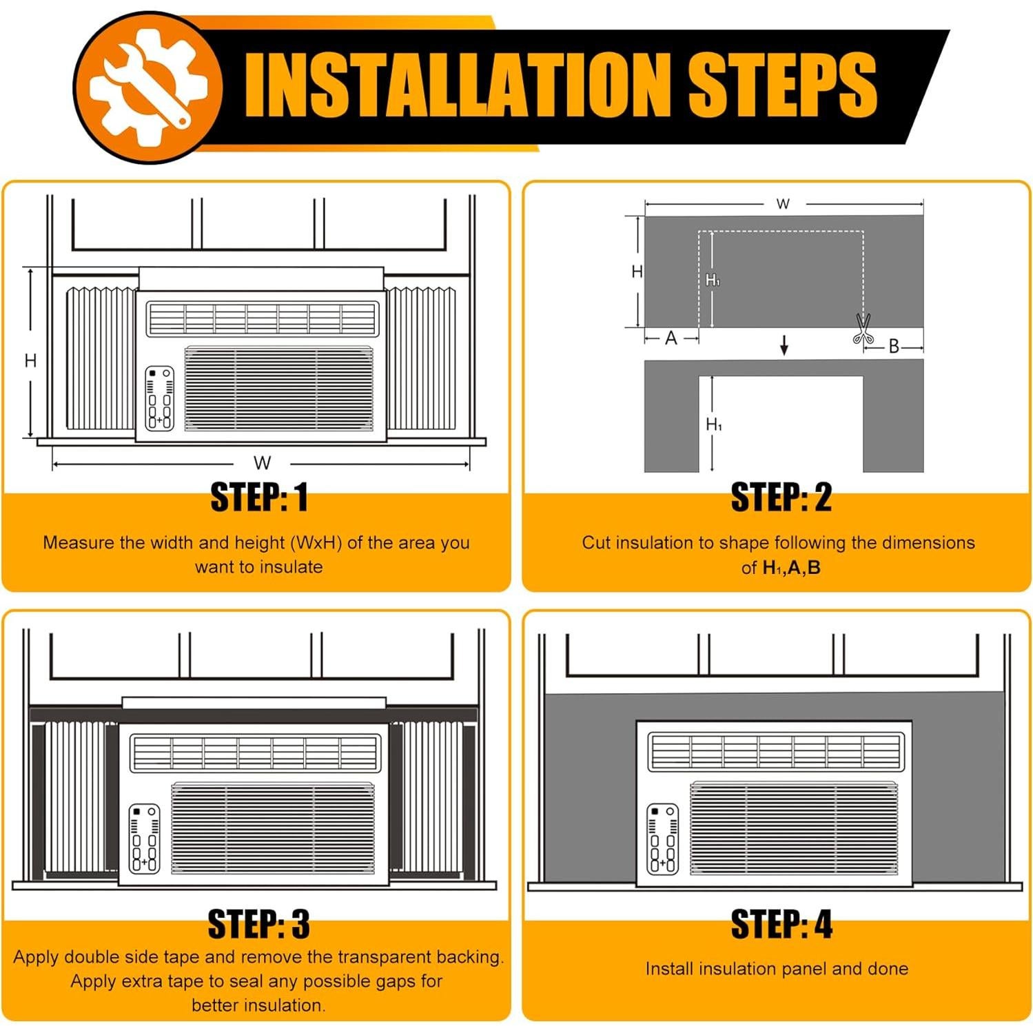 Paneles Laterales de Aire Acondicionado LBG Products 99x43cm Blanco