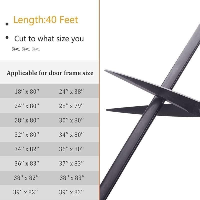 Tira de Sellado Autoadhesiva Pundin 14.94m Negra para Puertas