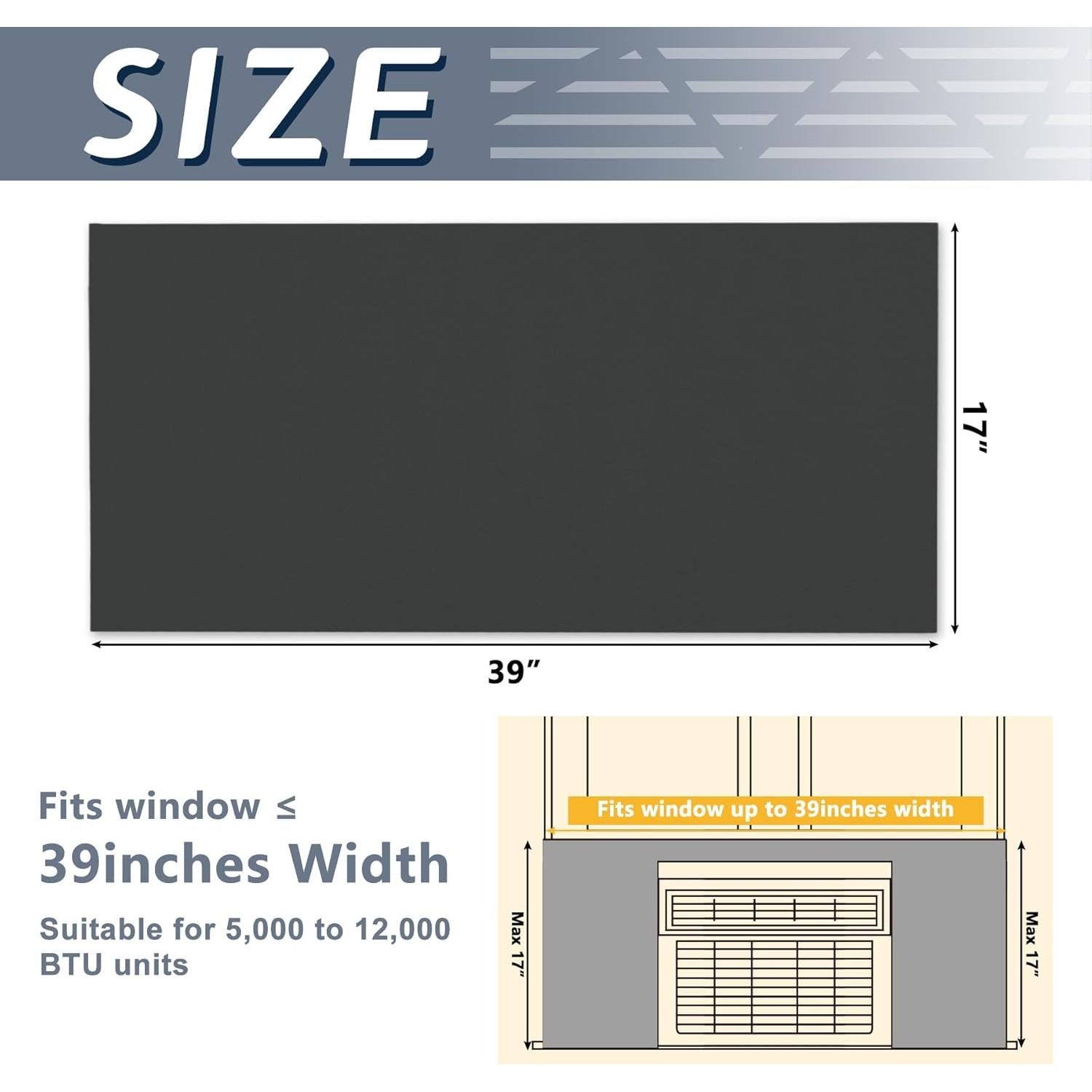 Panel de espuma aislante para aire acondicionado Flamorrow 99 cm