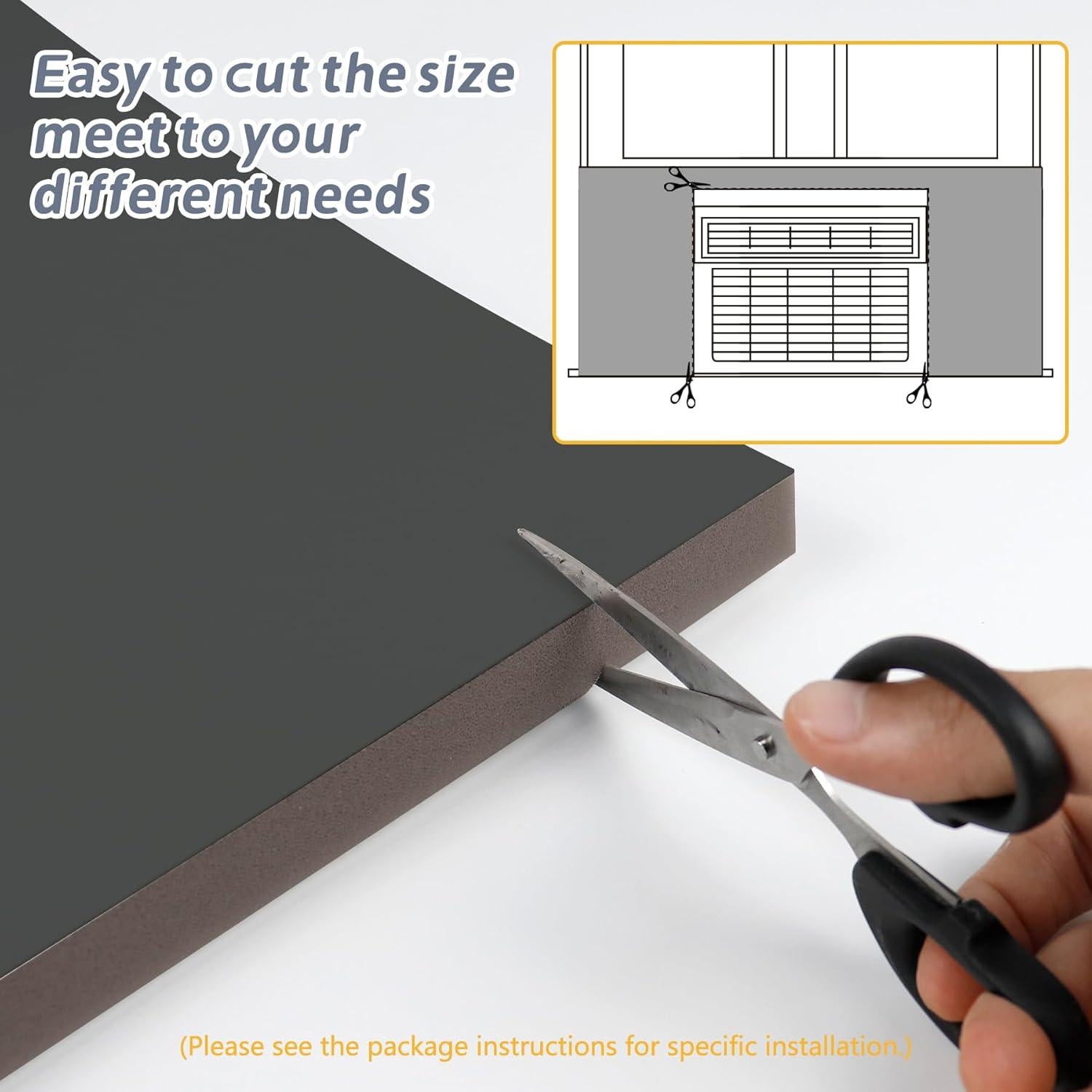 Panel de espuma aislante para aire acondicionado Flamorrow 99 cm