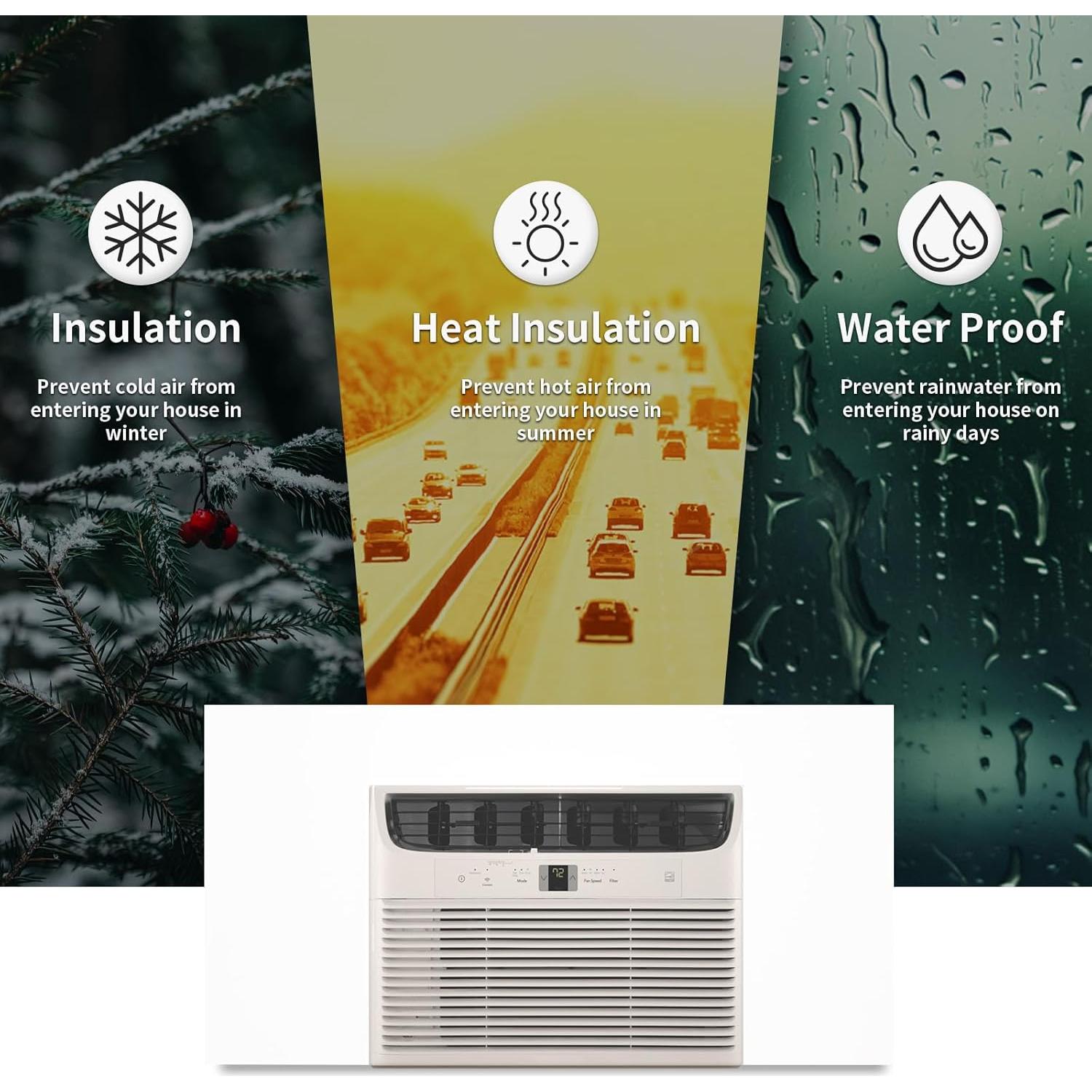 Panel Aislante Lateral para Aire Acondicionado ZENGSHI 12.7x25.4cm