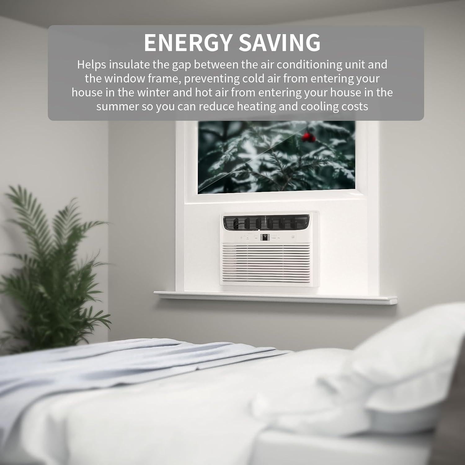 Panel Aislante Lateral para Aire Acondicionado ZENGSHI 12.7x25.4cm