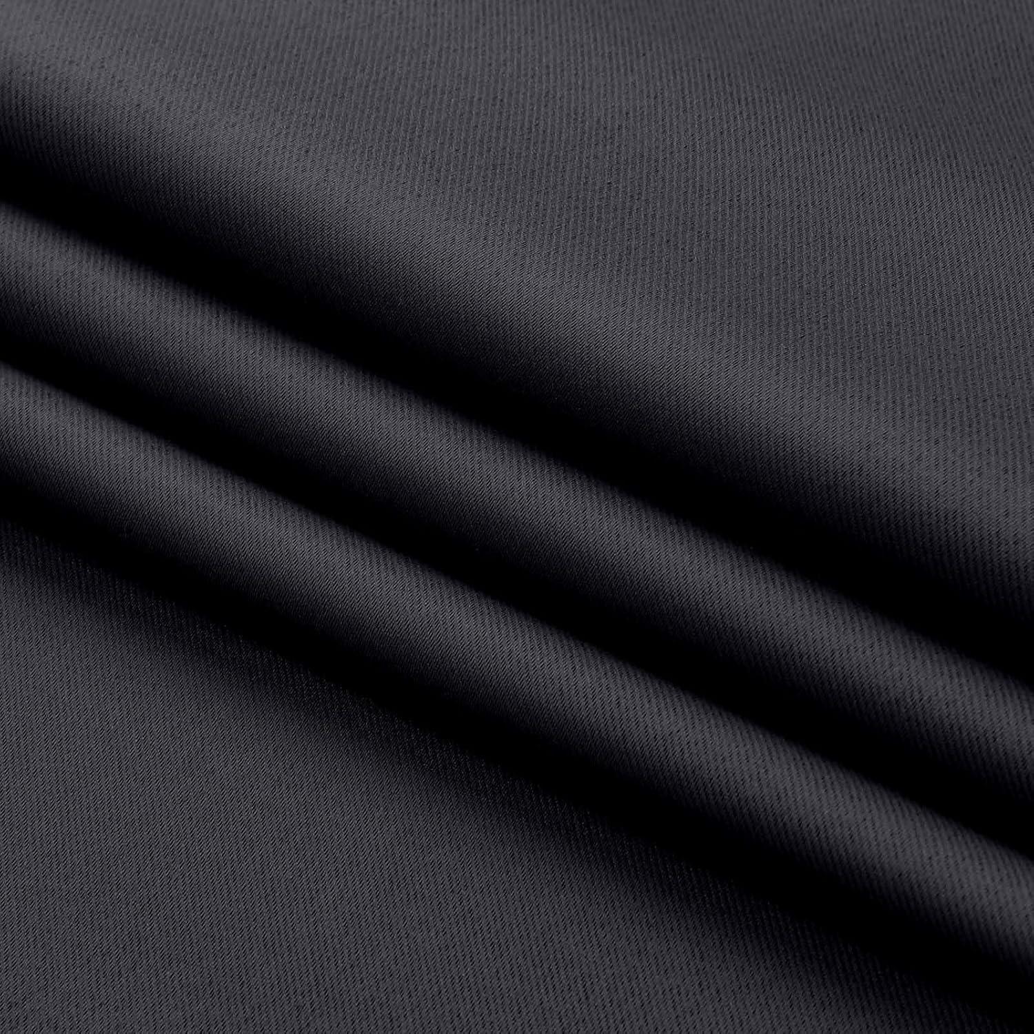 Cortinas Blackout Negras Aiyufeng 2 Paneles 101.6x182.88 cm