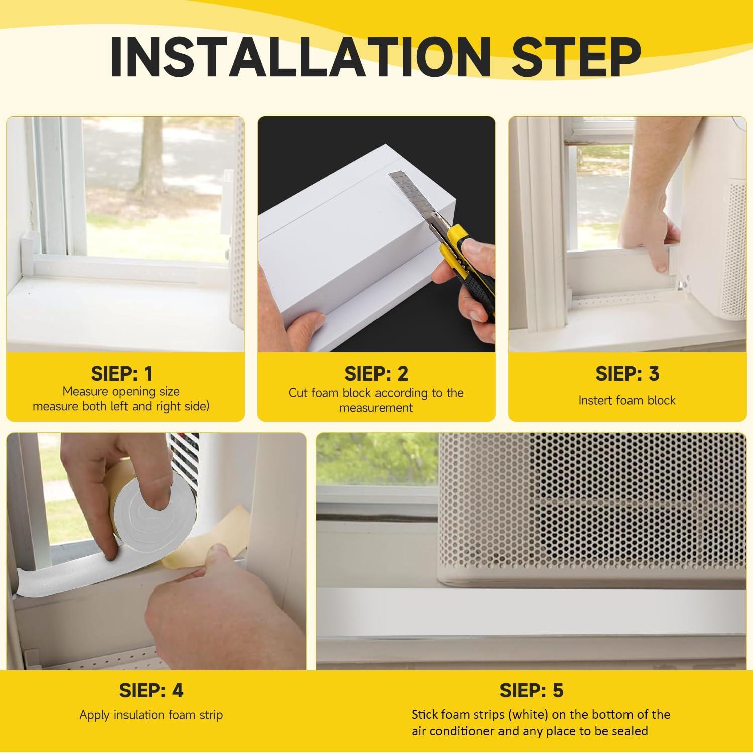 Bloque de Espuma Aislante para Aire Acondicionado U Midea