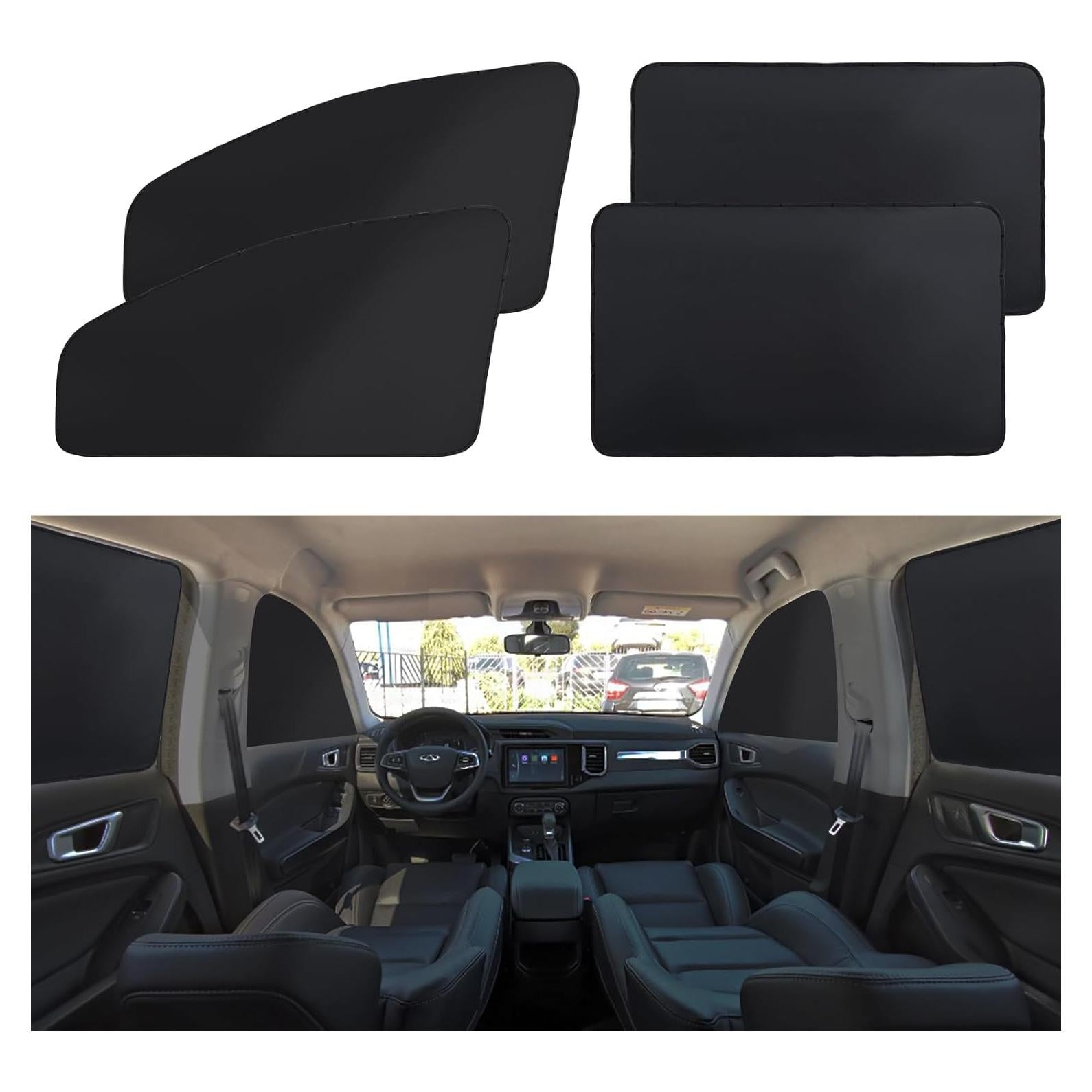 Cortinas de Privacidad para Auto XCBYT - 4 Piezas Sombra Magnética