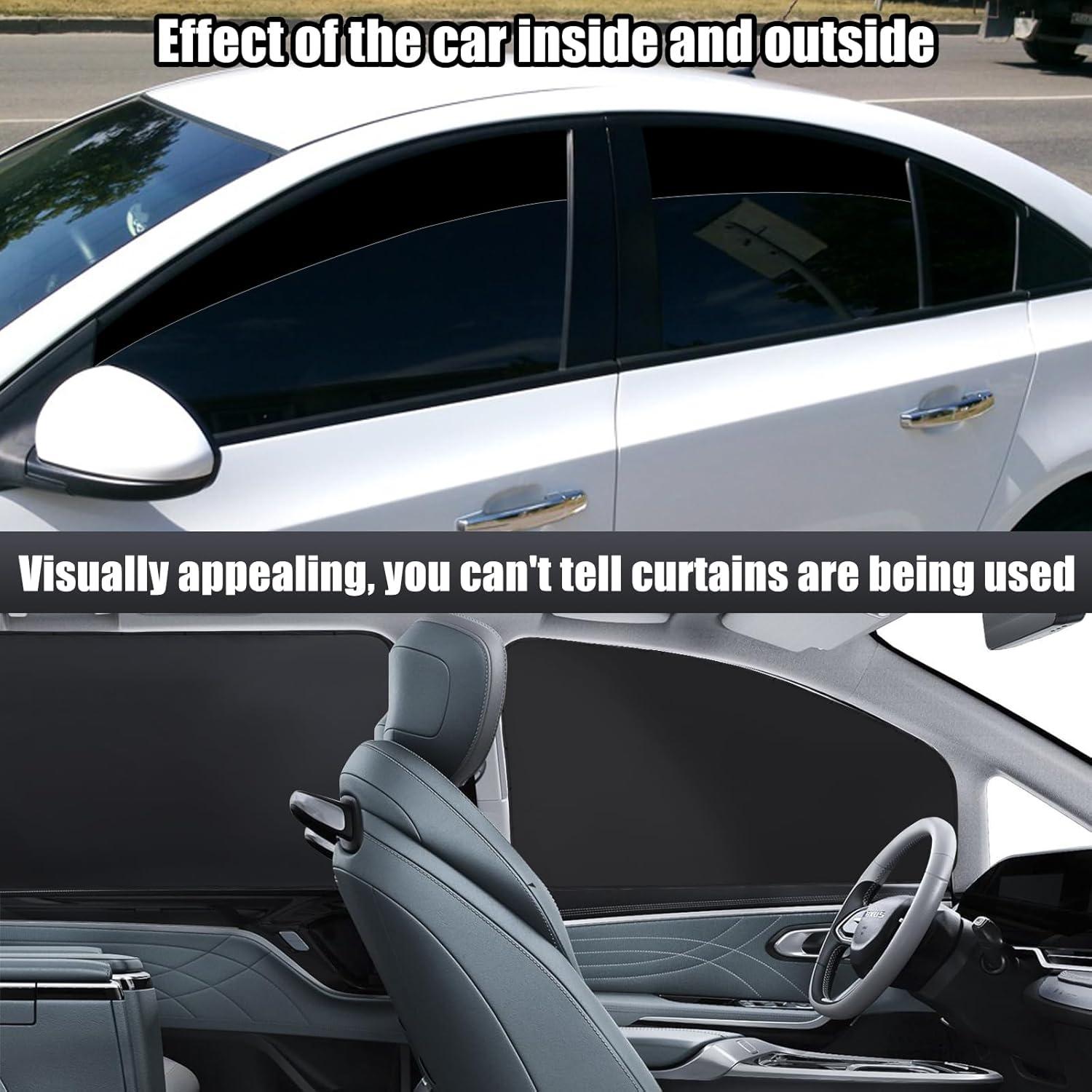 Cortinas de Privacidad para Auto XCBYT - 4 Piezas Sombra Magnética