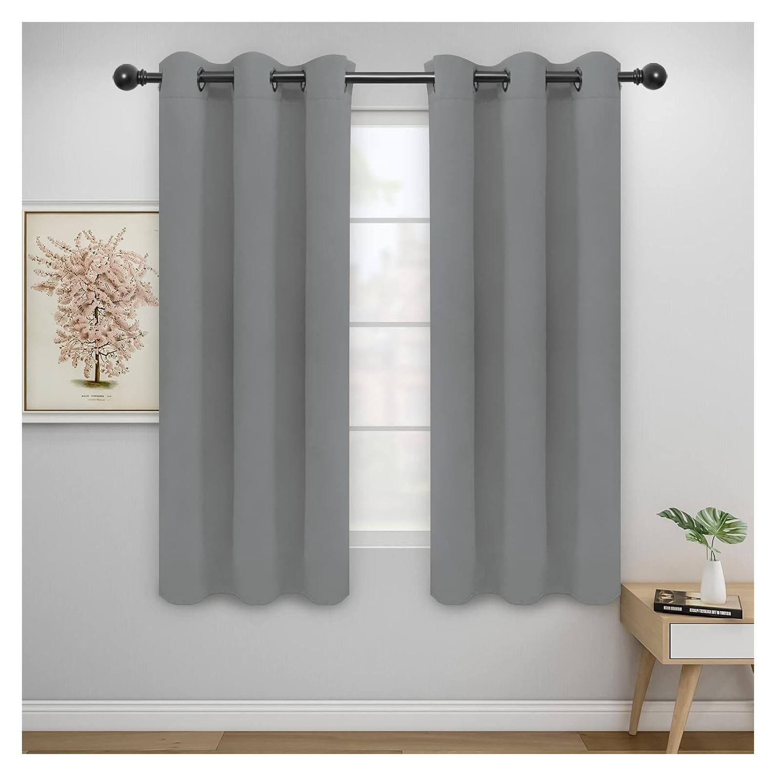Cortinas Blackout Easy-Going 2 Paneles 106.68x160 cm Gris Claro
