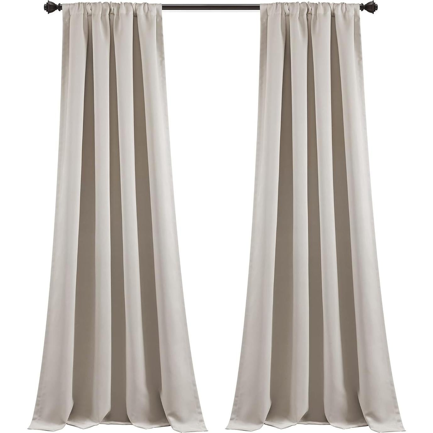 Panel de Cortina Blackout Lush Decor Trigo 132x241 cm Paquete de 2