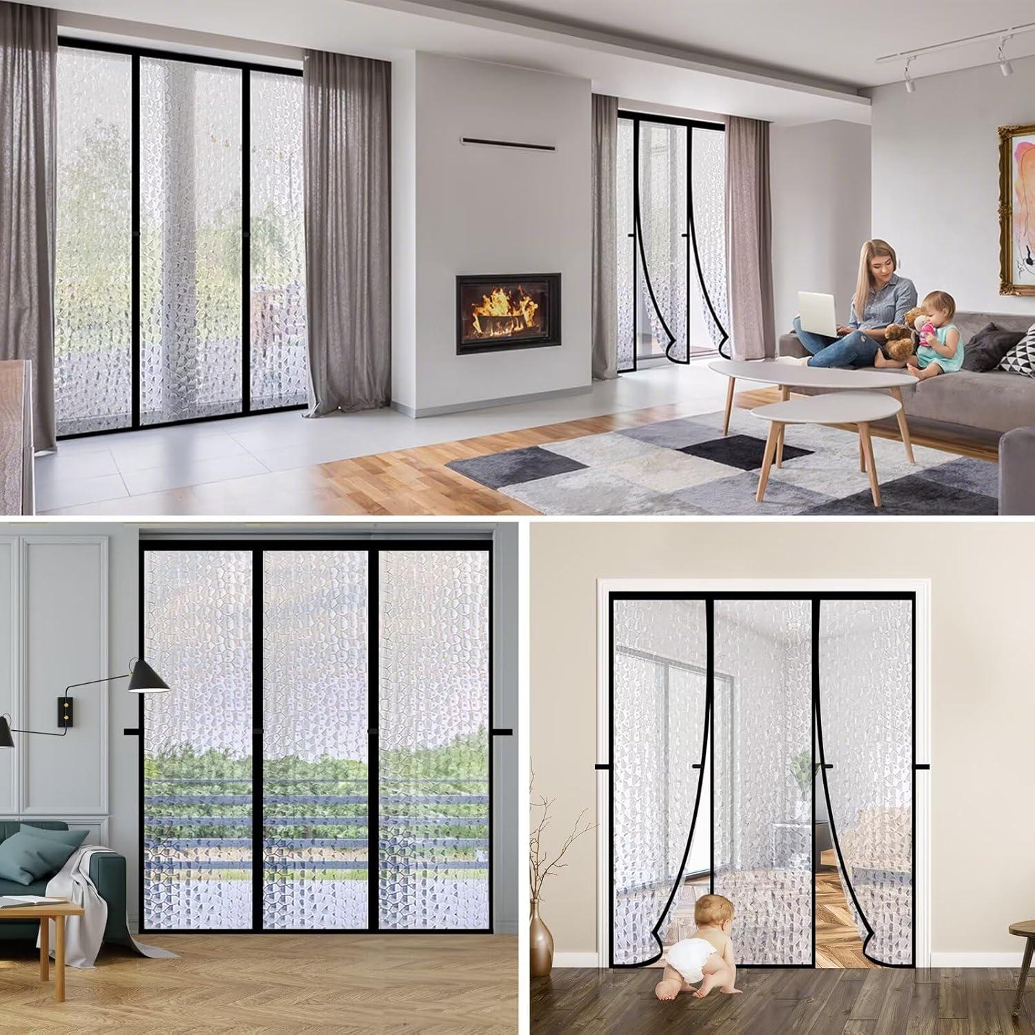 Cortina de Puerta Doble Aislante Térmica RELIANCER 152.4x203.2cm