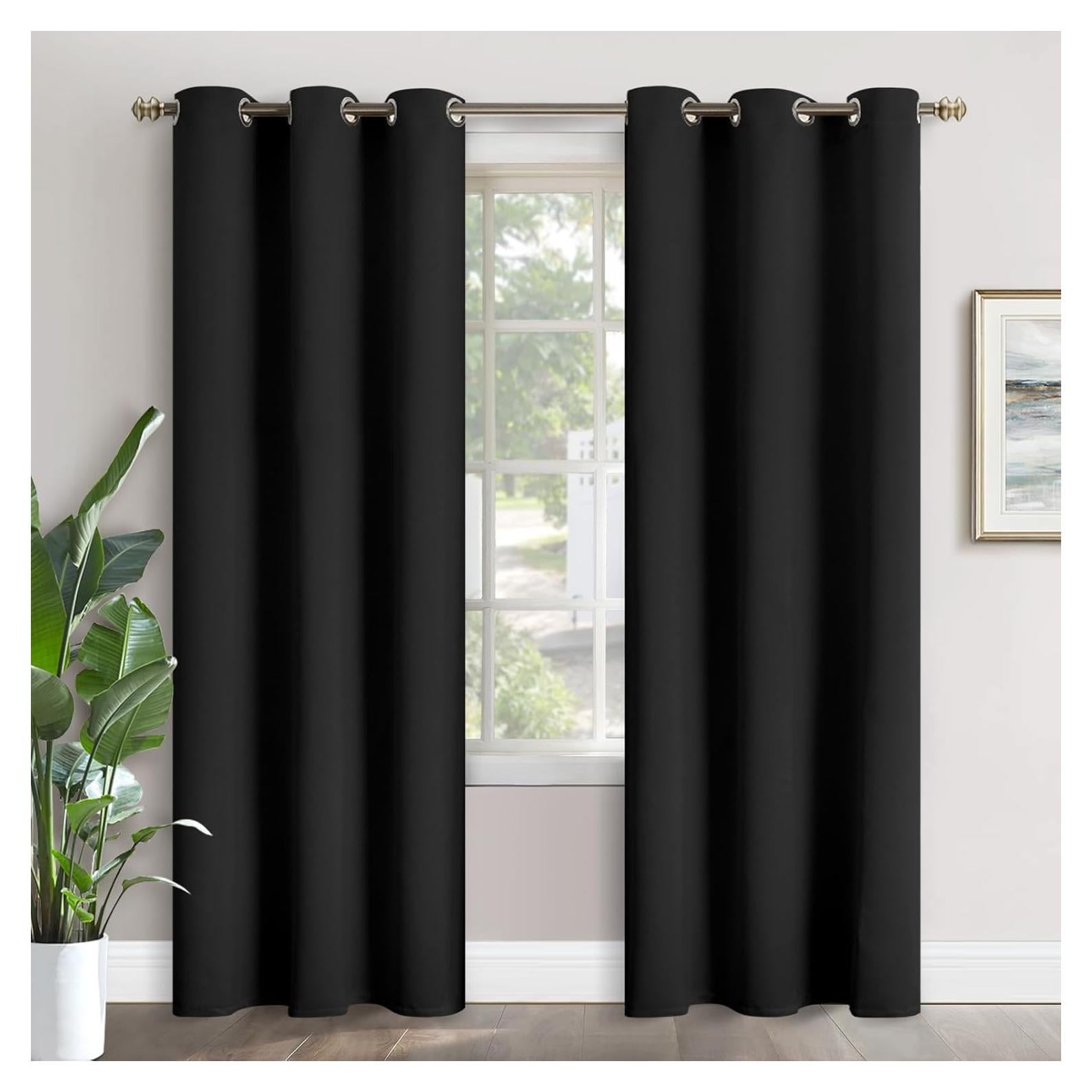 Cortinas Blackout YoungsTex 2 Paneles 42x213 cm Aislantes Térmicos