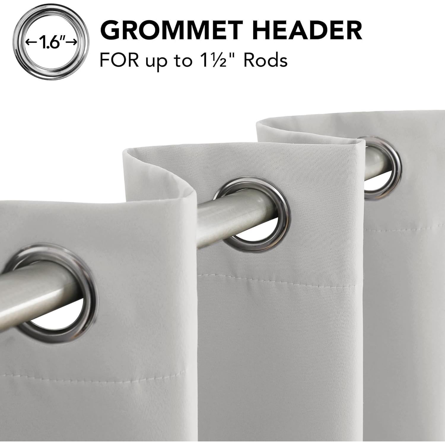 Cortina Opaca Deconovo 42x84 cm Aislante Térmico y Acústico