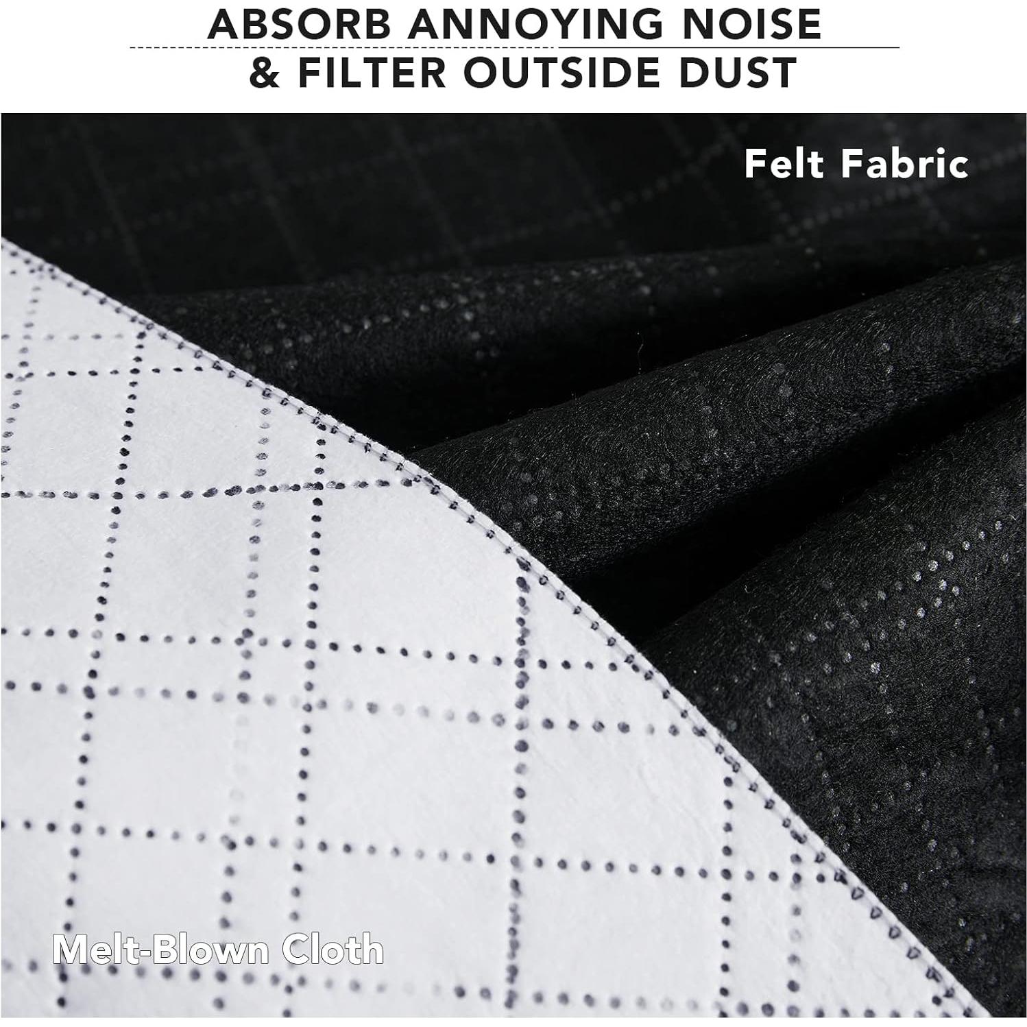 Cortinas Aislantes de Sonido RYB HOME 132x183 cm 100% Opacas