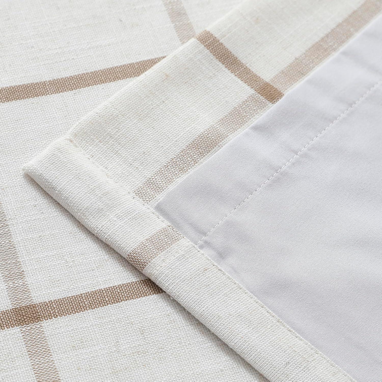 Cortinas Blackout Vision Home Lino de Flax 1.02m x 2.59m Pack 2