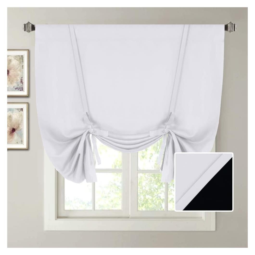 Cortina Opaca H.VERSAILTEX 100% Lazo 107x160cm Blanca