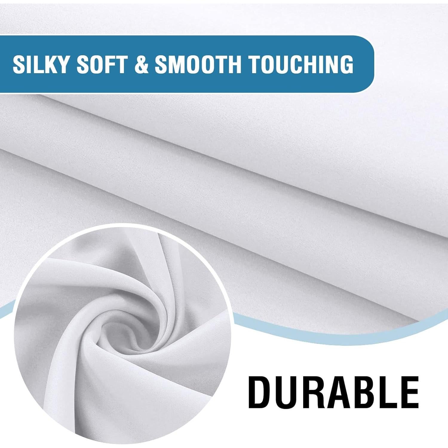 Cortina Opaca H.VERSAILTEX 100% Lazo 107x160cm Blanca