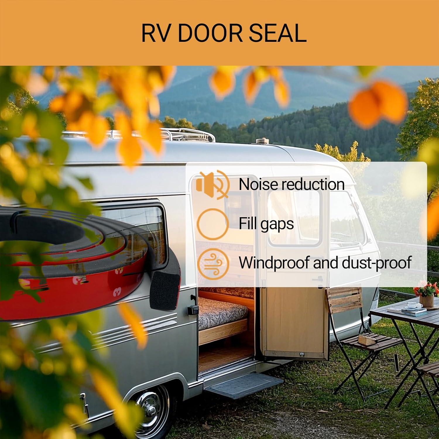 Tira de Sellado de Goma EPDM PACIXU 20 pies Negro