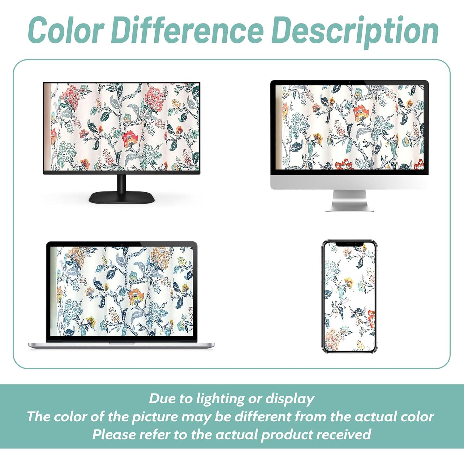 Cortinas Blackout Térmicas DriftAway Ada 2 Paneles 132x160 cm Floral